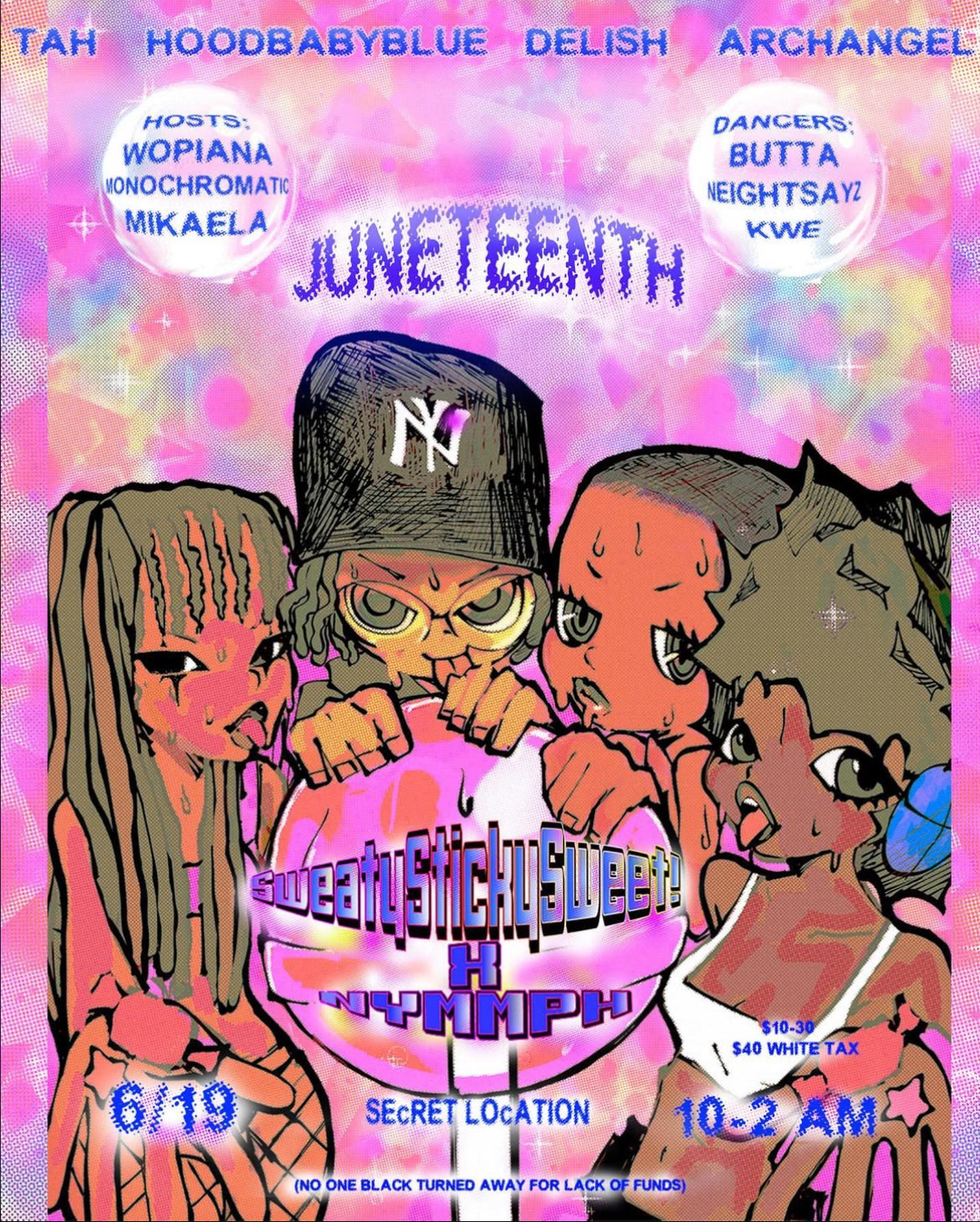 STICKY SWEATY SWEET JUNETEENTH FLYER, 2023