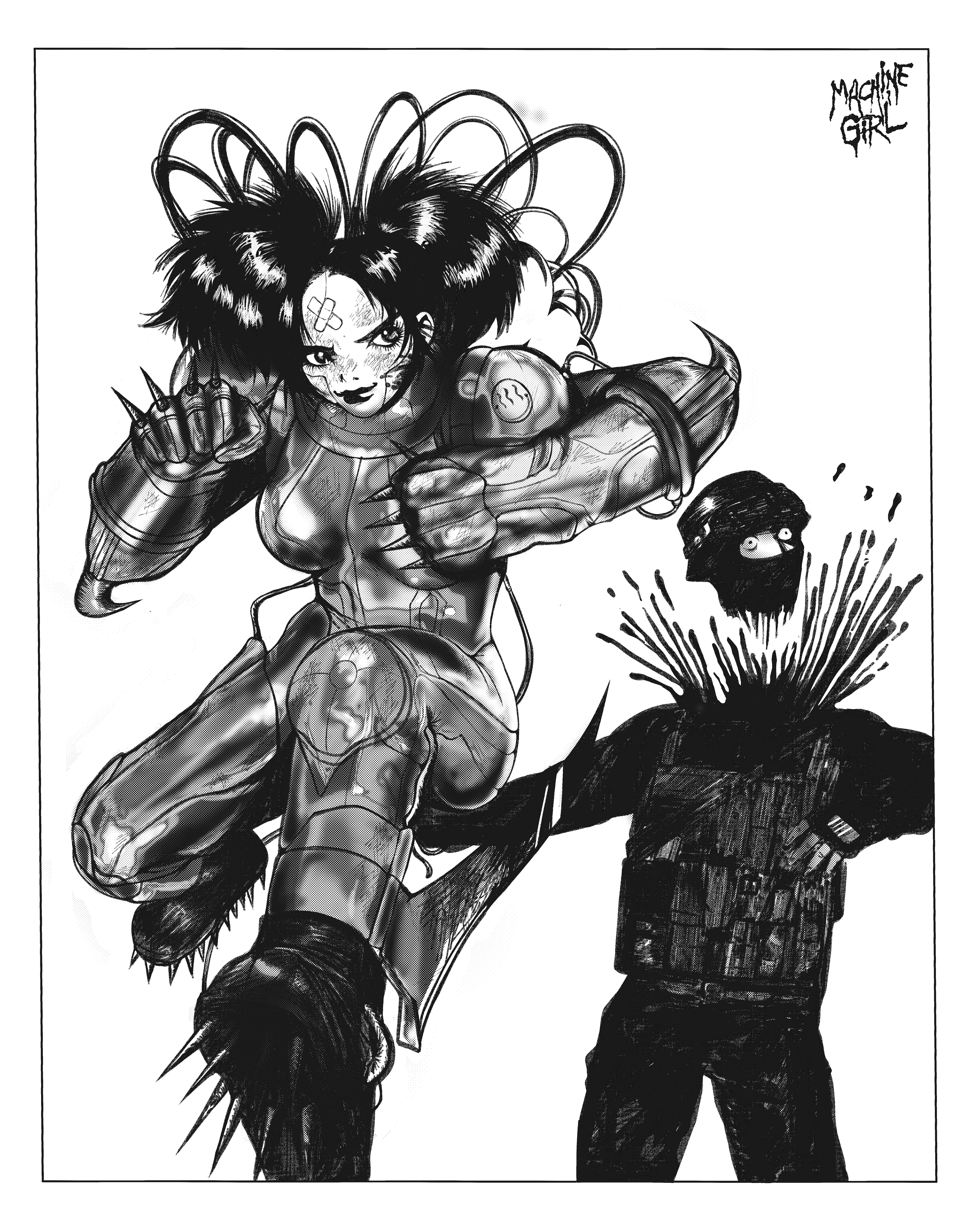 COLORLESS POSTER FOR MACHINE GIRL, 2025