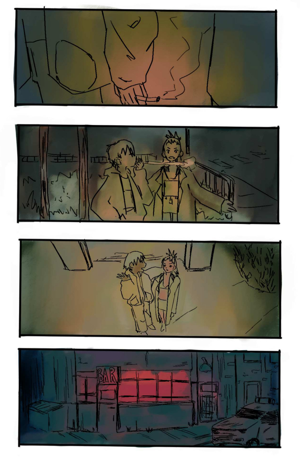 FALLEN ANGEL STORYBOARD, 2020