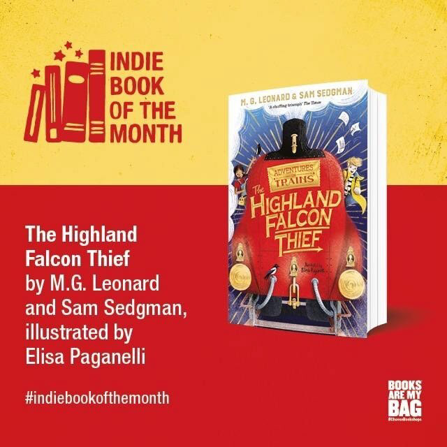The Highland Falcon Thief is the Children's Book of the Month in all independent bookshops (Dec 2020)