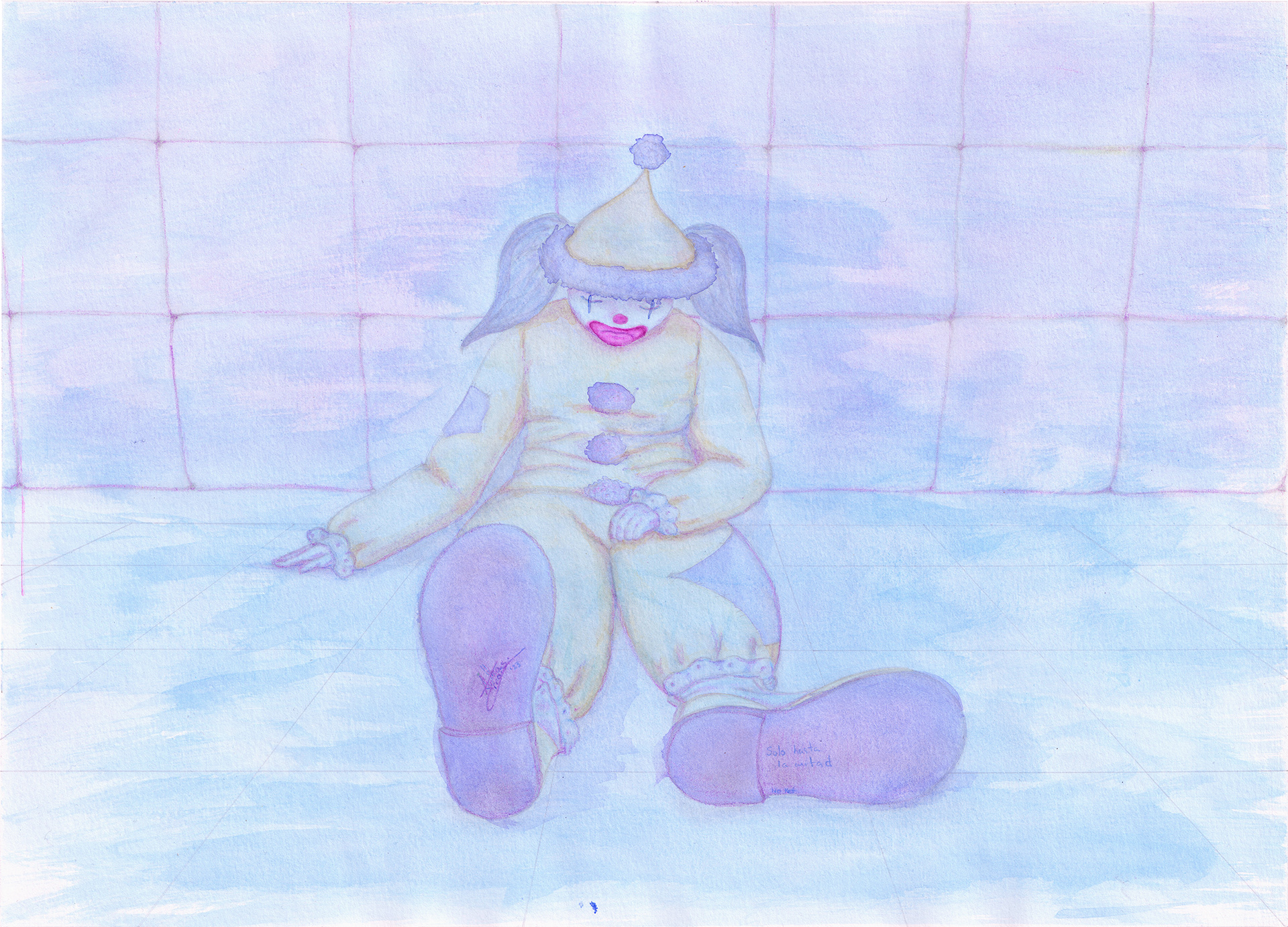 Sad clown, asylum, depresion