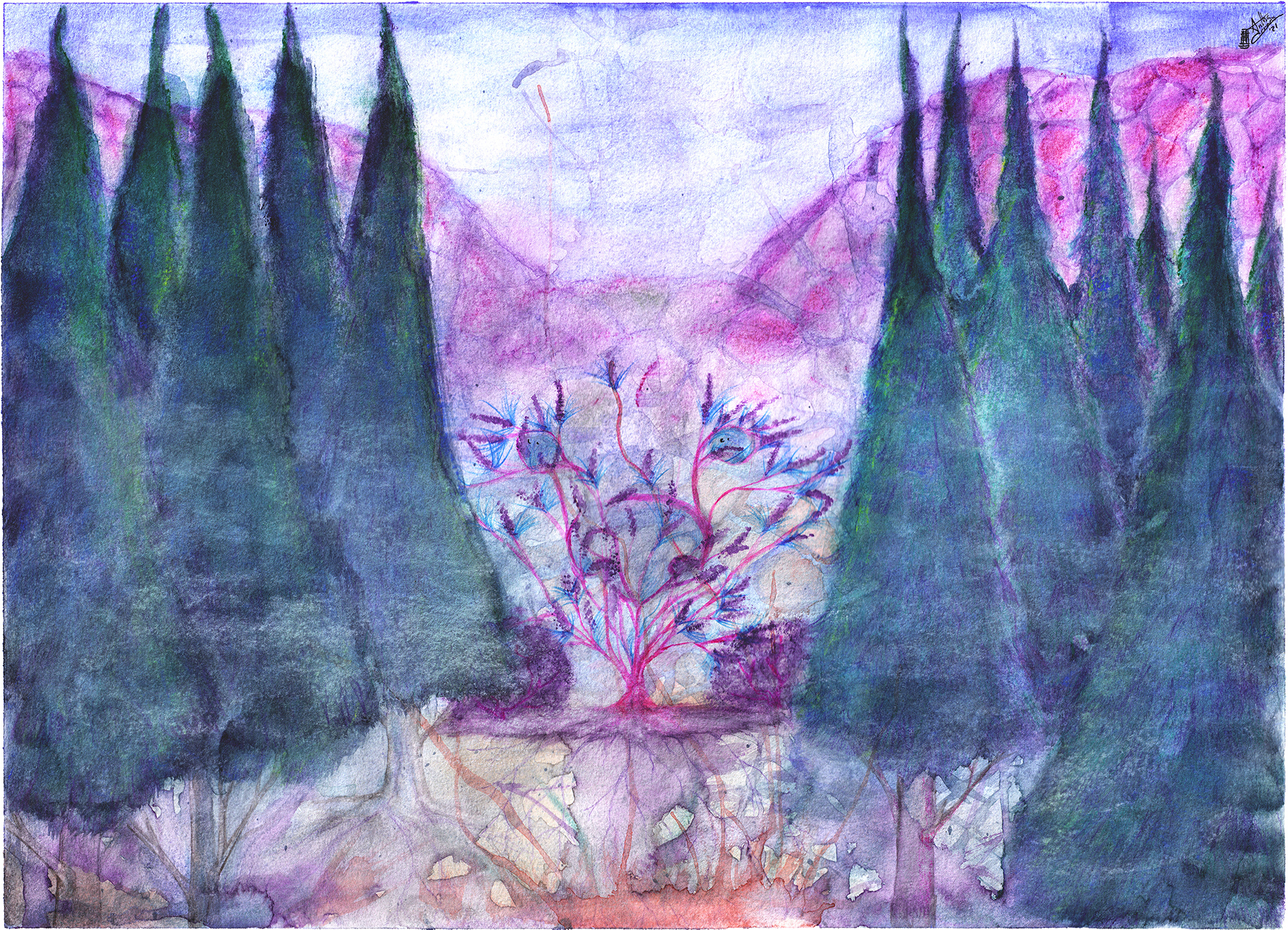 Surrialist landscape.