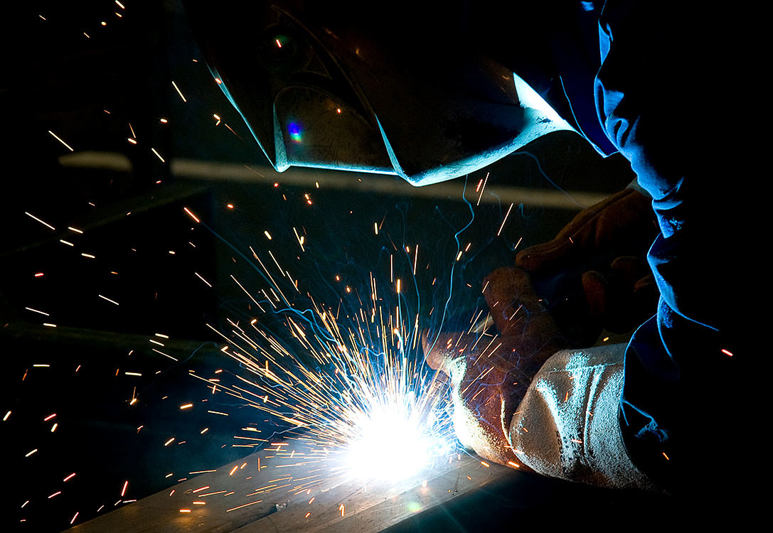 A worker in the factory.