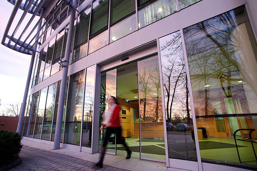 Office building enterance in Budapest