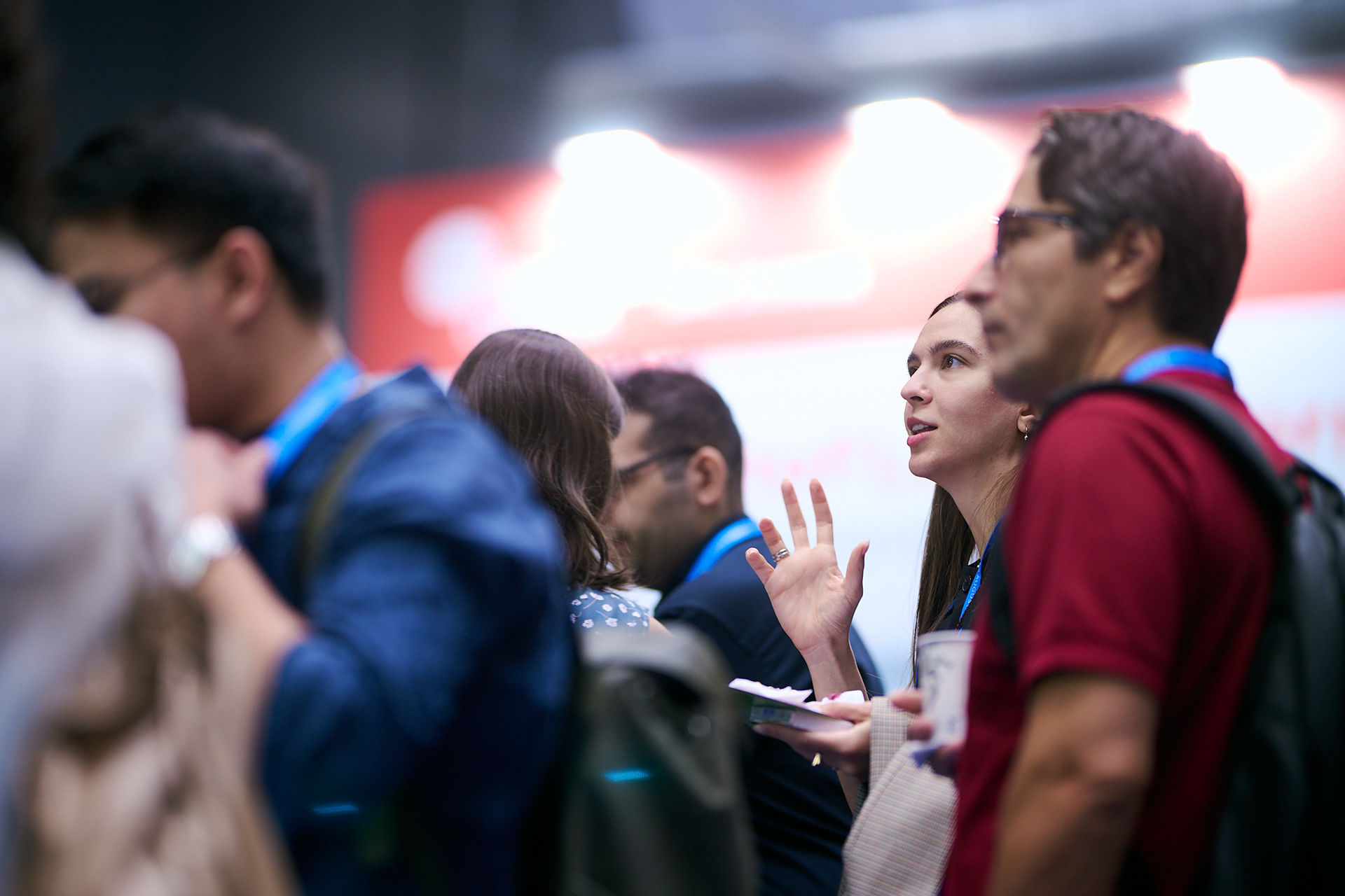 Congress attendees engaging at the event