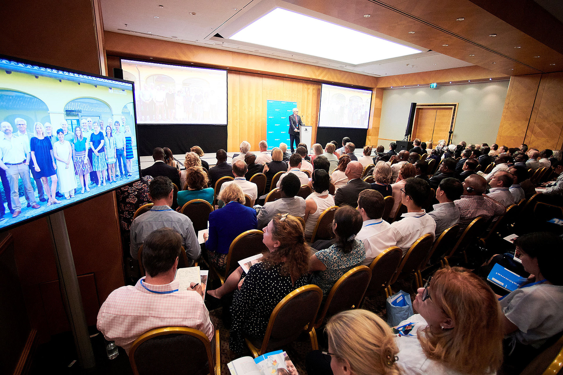 Participants listening to the opening speech