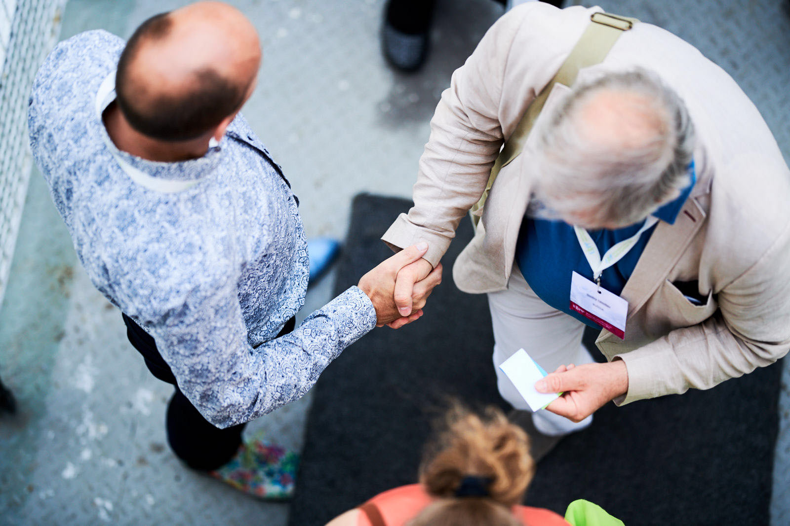 Congress attendees networking at the event