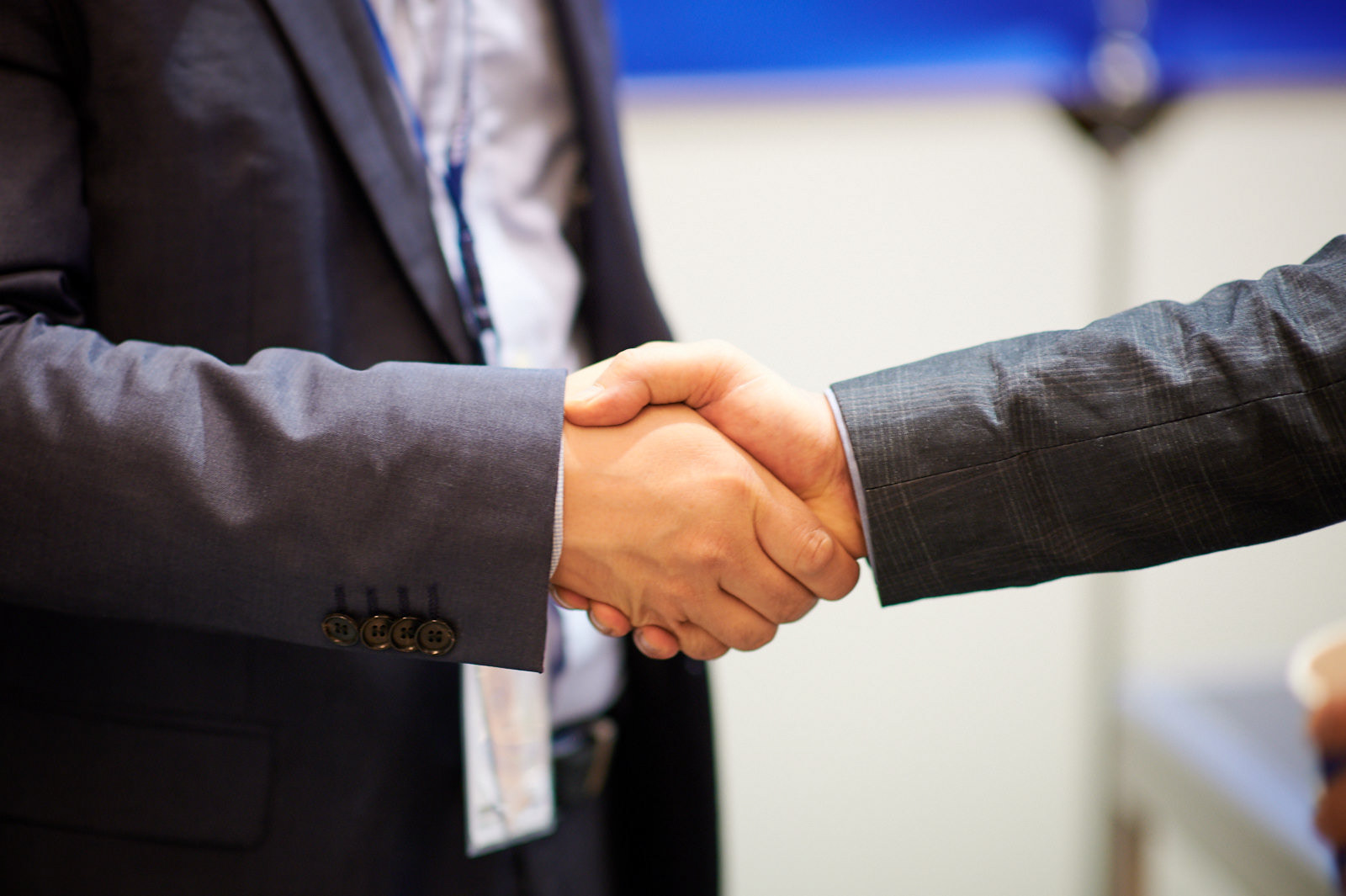 Moment of networking at the convention