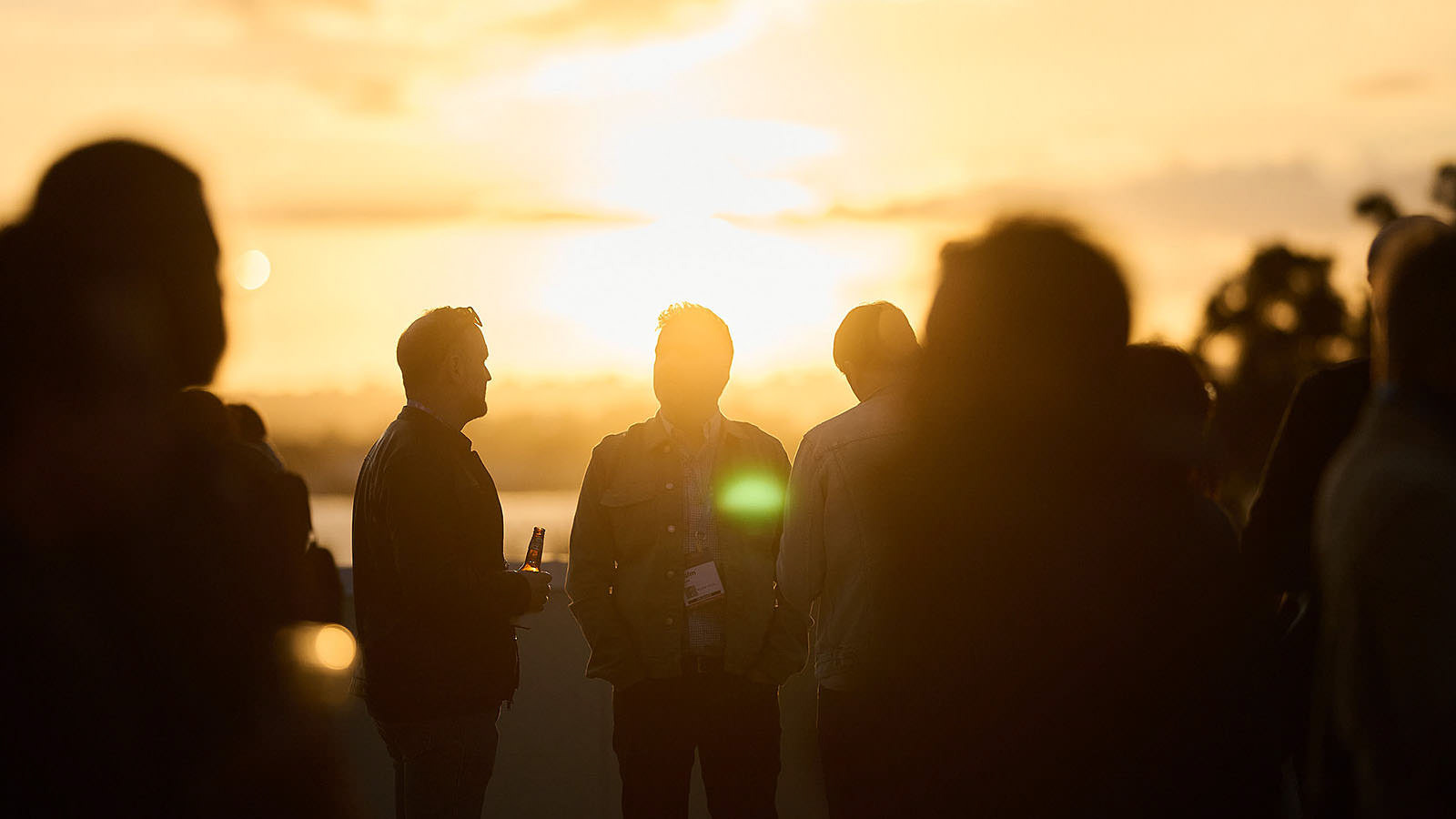 A stunning photo capturing the sunset.