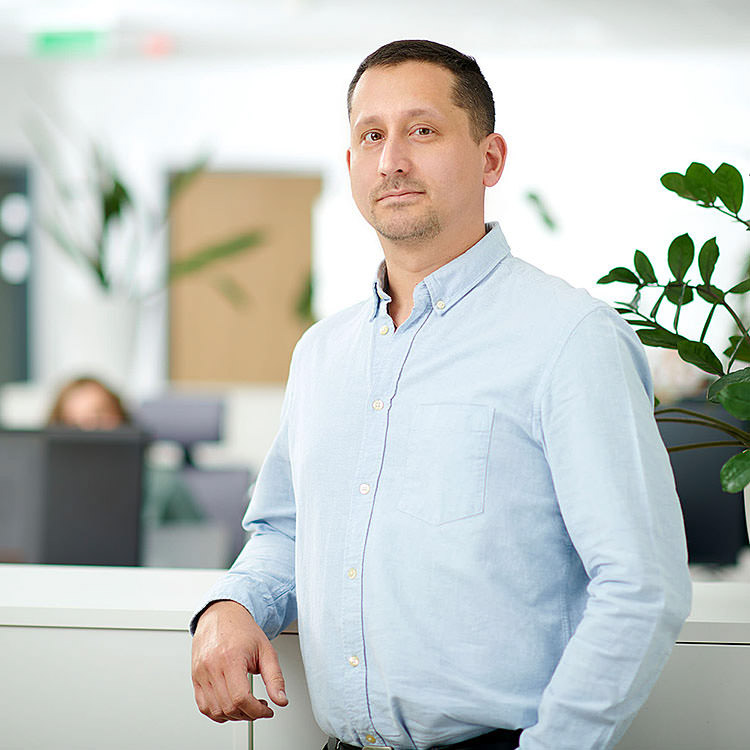 Portrait for corporate homepage