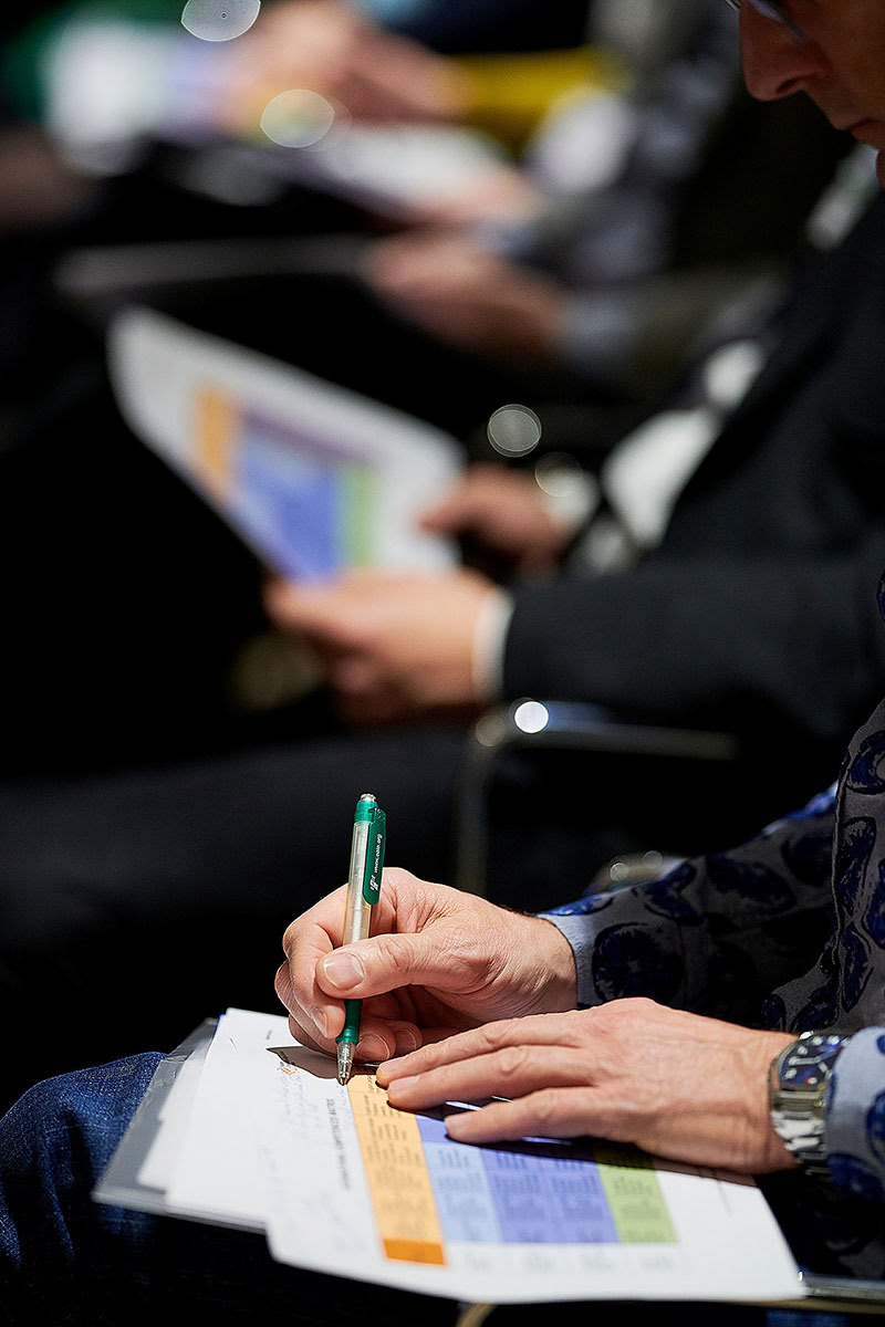 Visitors at a session