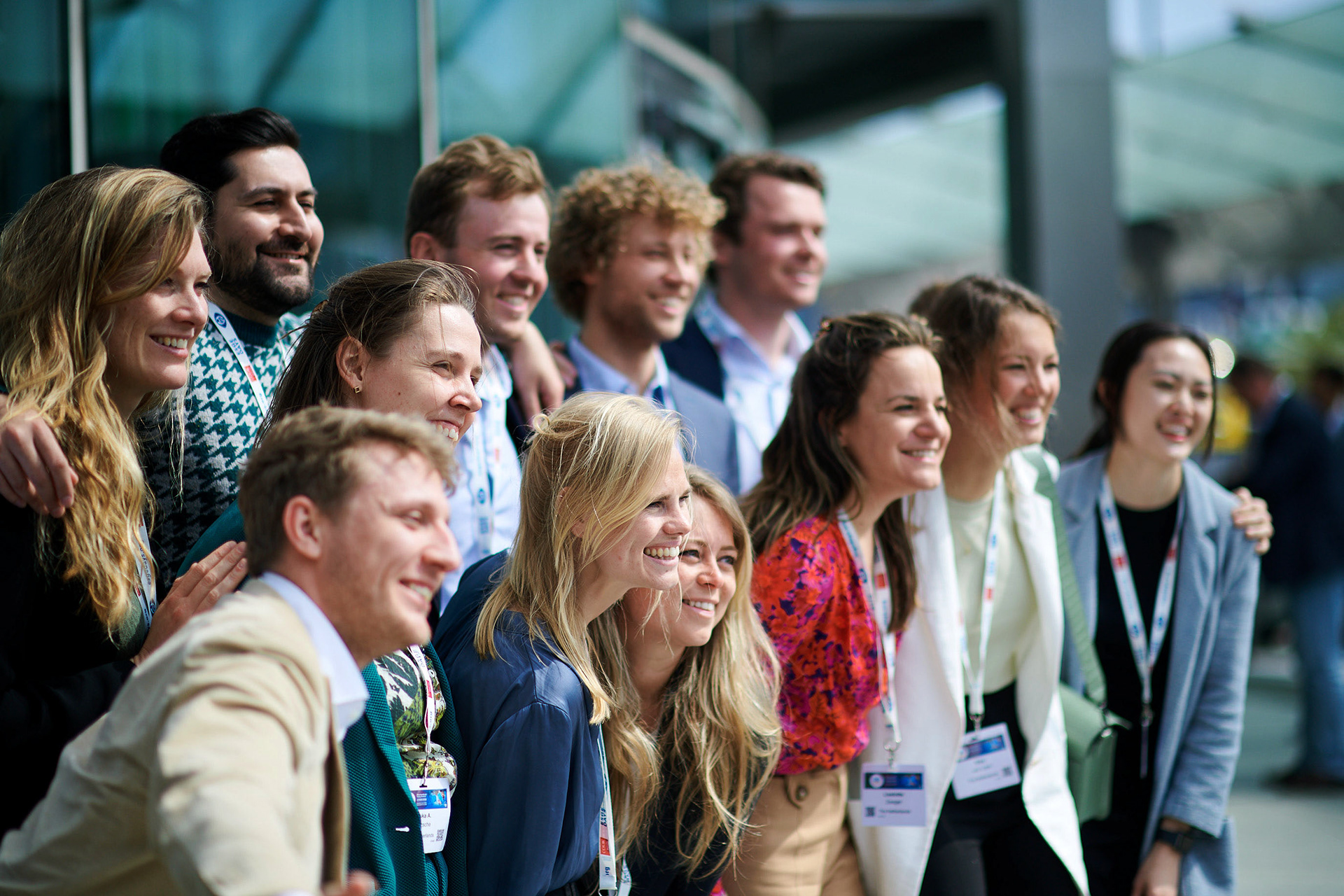 Happy conference attendees in Dublin.