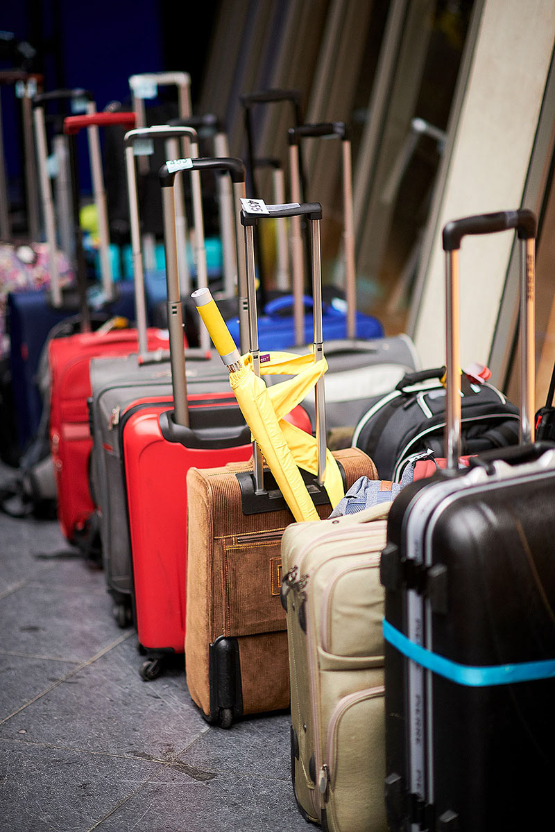 Ready to travel home after the event