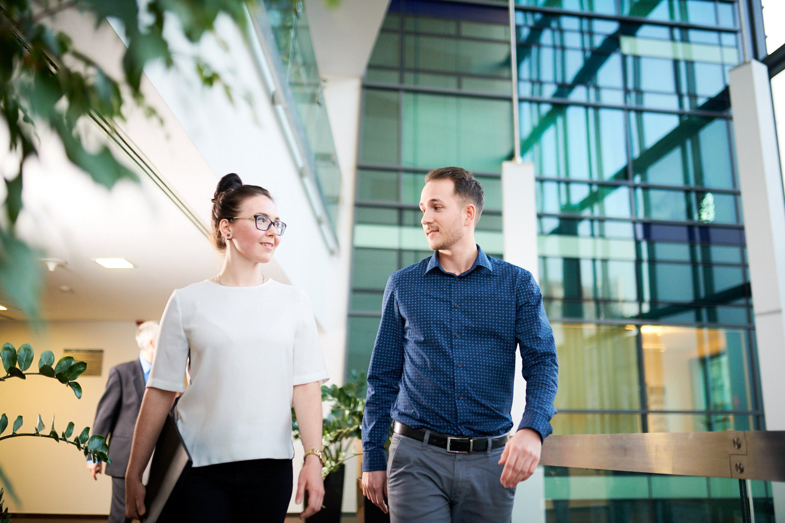 Employees in their professional setting