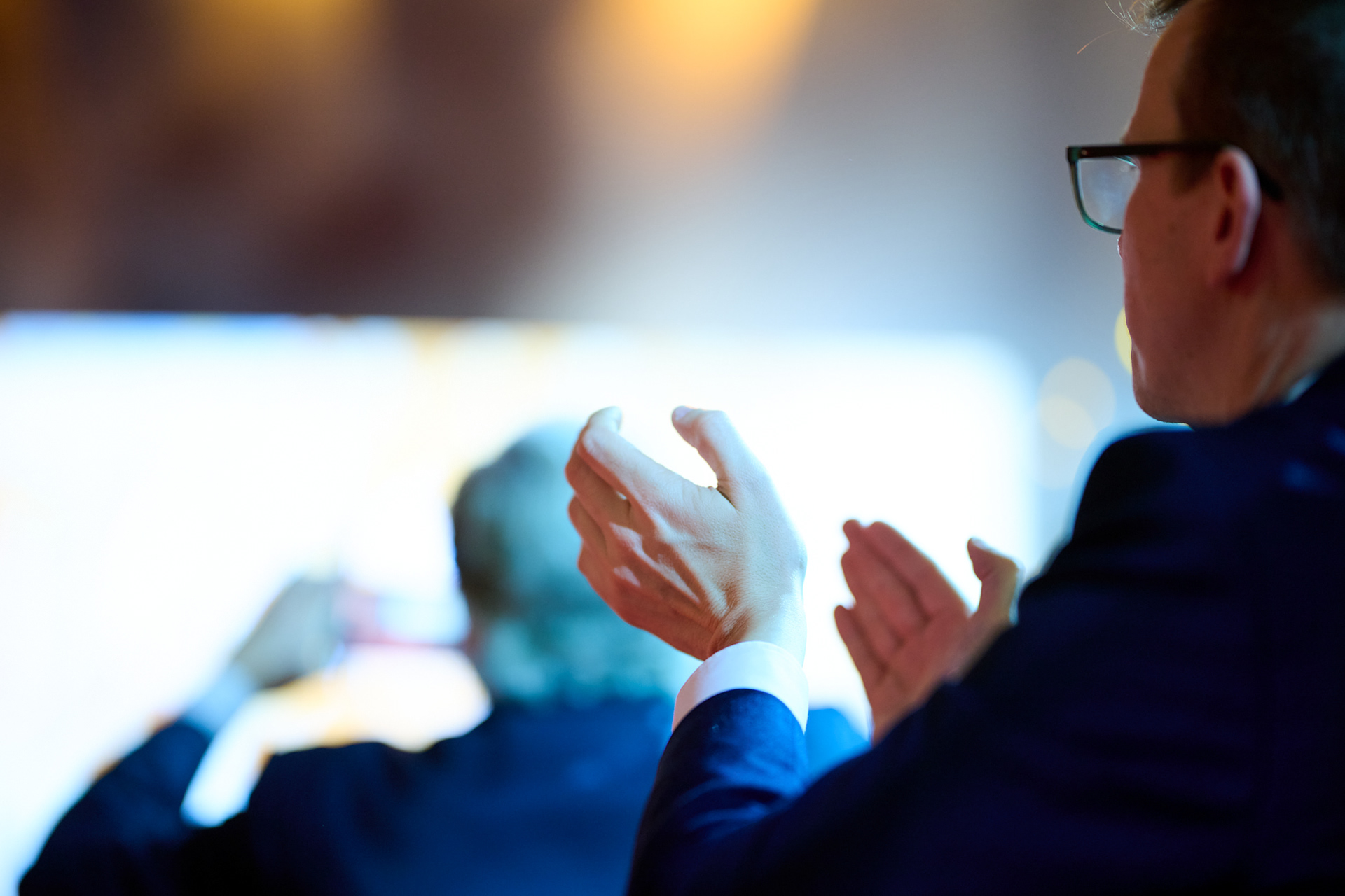 Guests enjoying the show