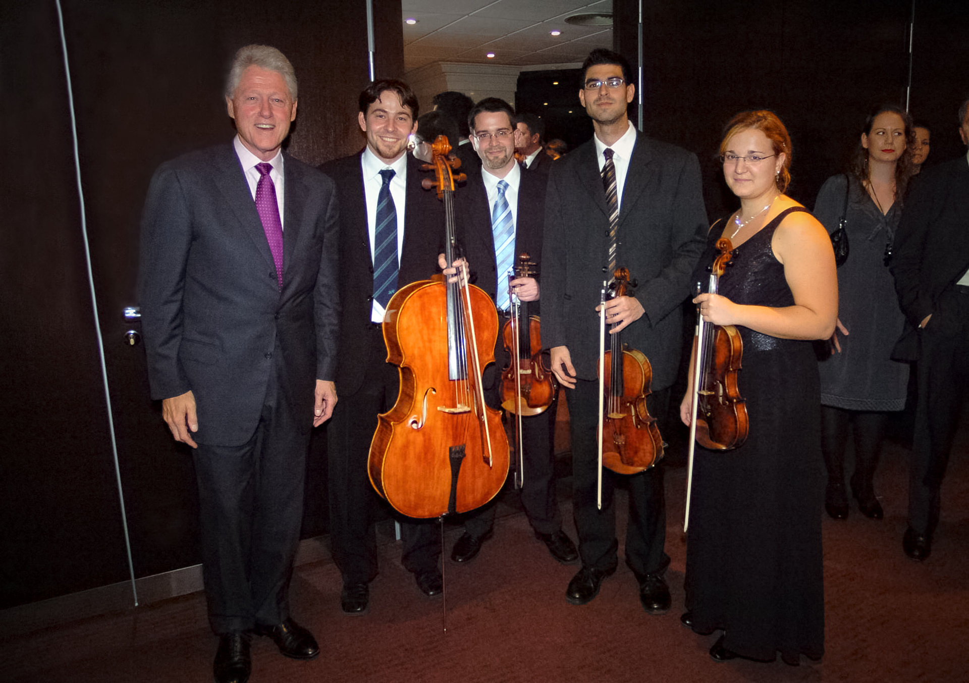 Bill Clinton volt amerikai elnök egy budapesti rendezvényen.