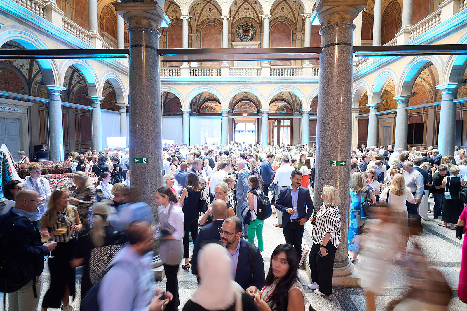 Elegant evening reception at MAK Vienna.