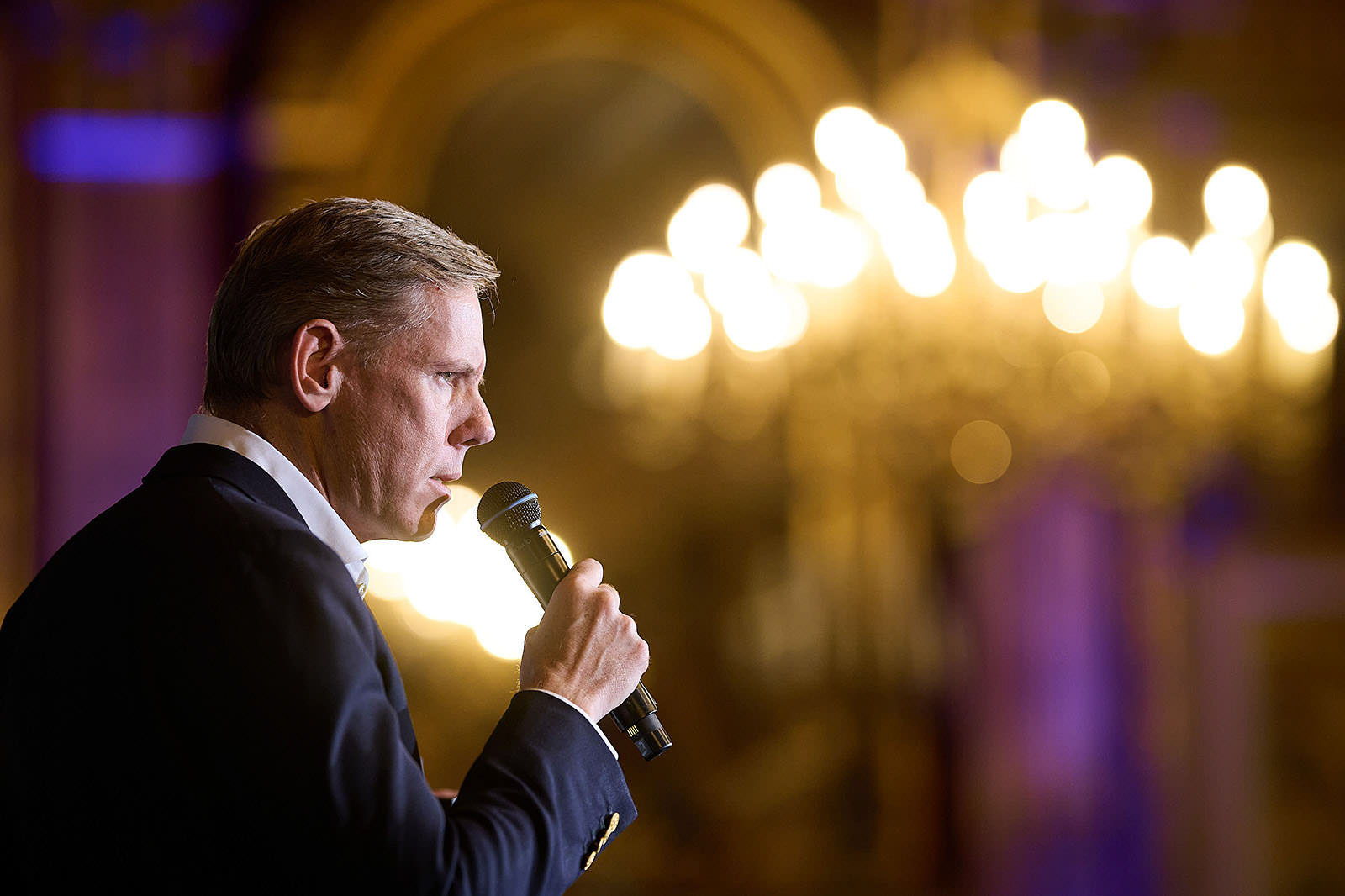 Keynote speaker at a conference in Switzerland
