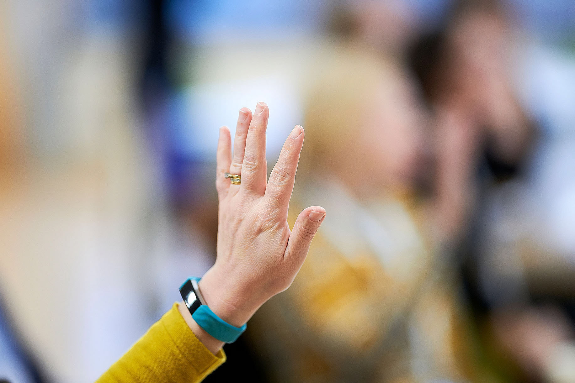 Participants engaging during a session