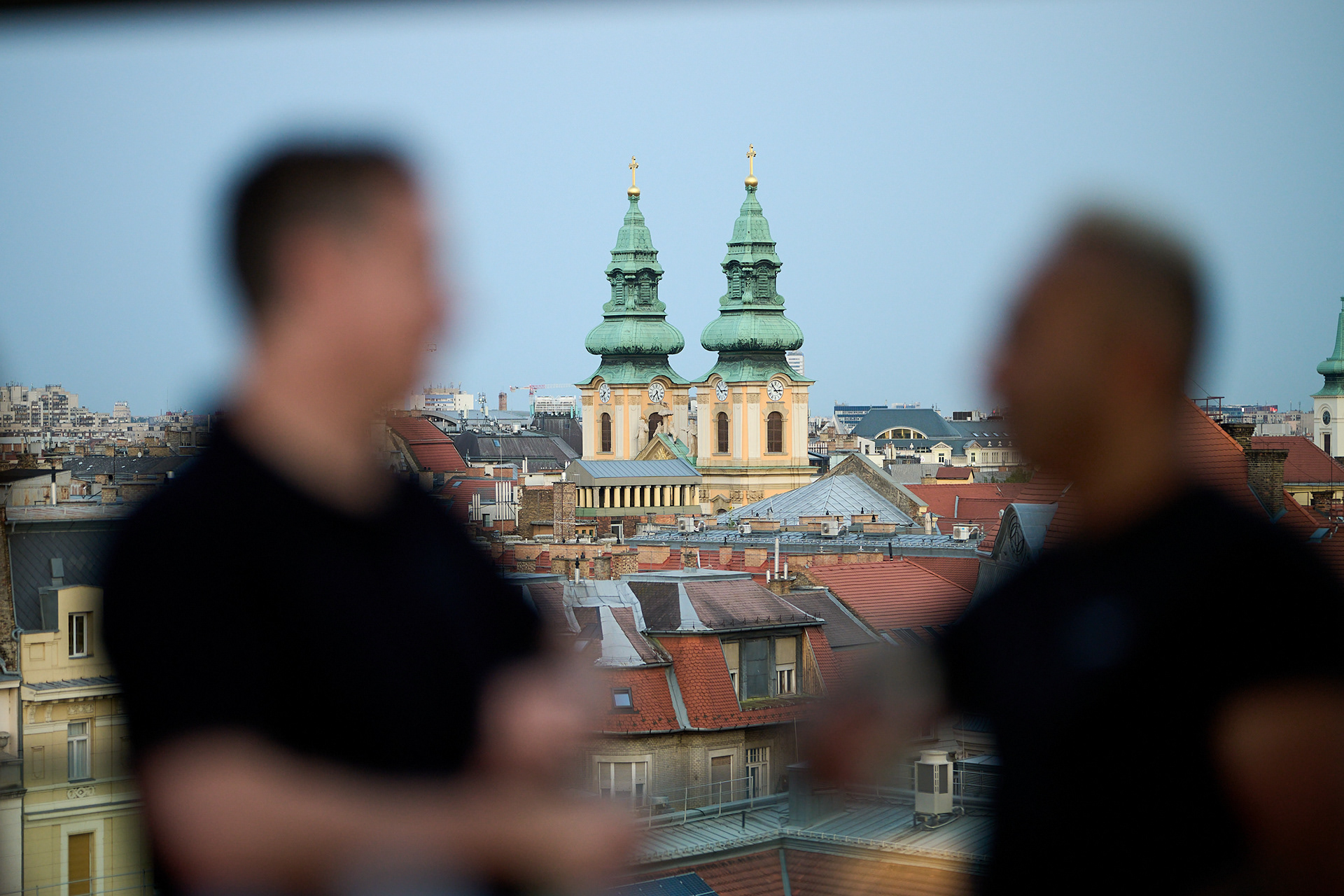 1. Professionals enjoying an evening networking event at Matild Palace Budapest