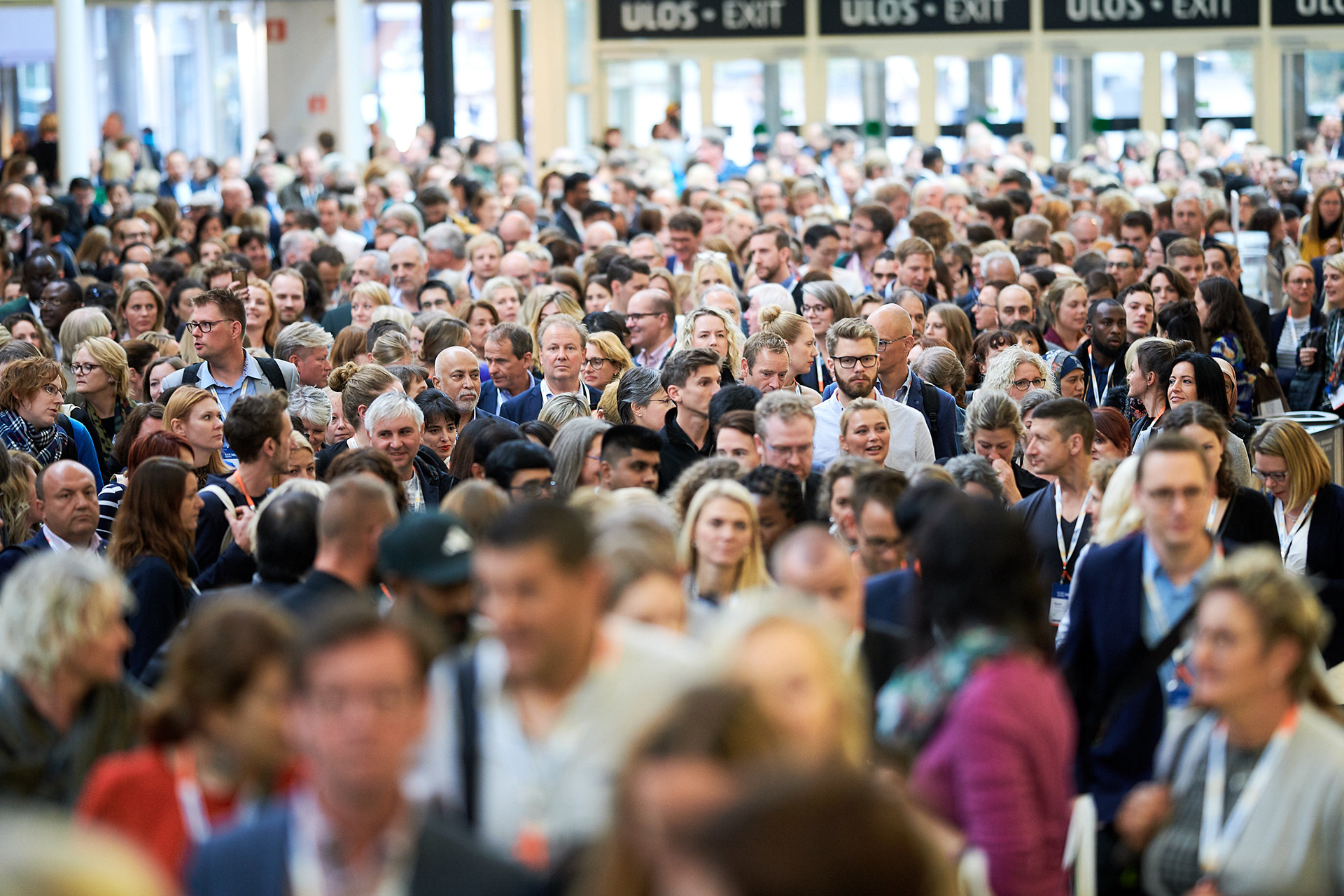 Many participants shot from above at the conference.