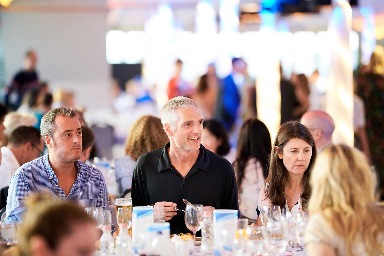 Networking at the event.