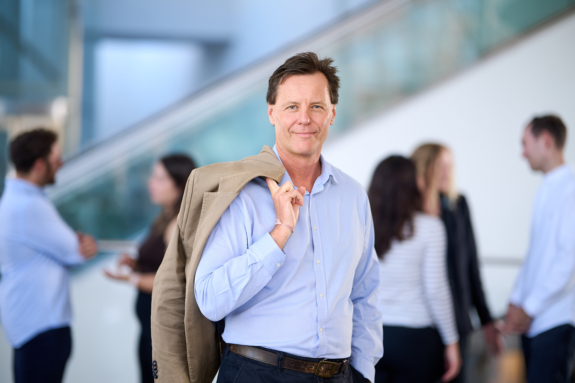 A portrait photo session during the event for a campaign.