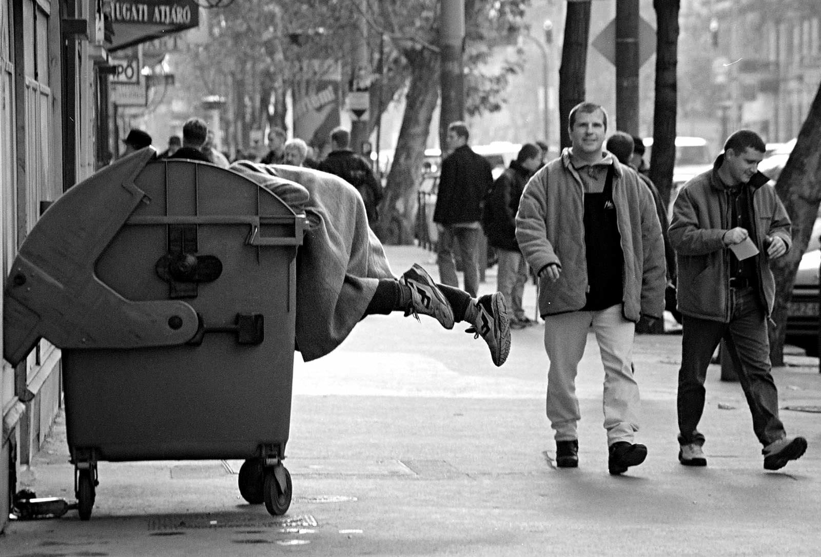 Street scene in Budapest, Hungary
