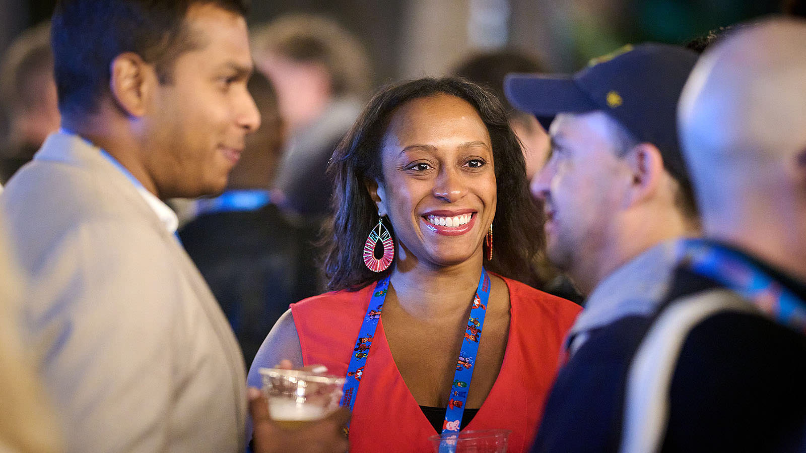 Capturing the vibrant atmosphere of the event.