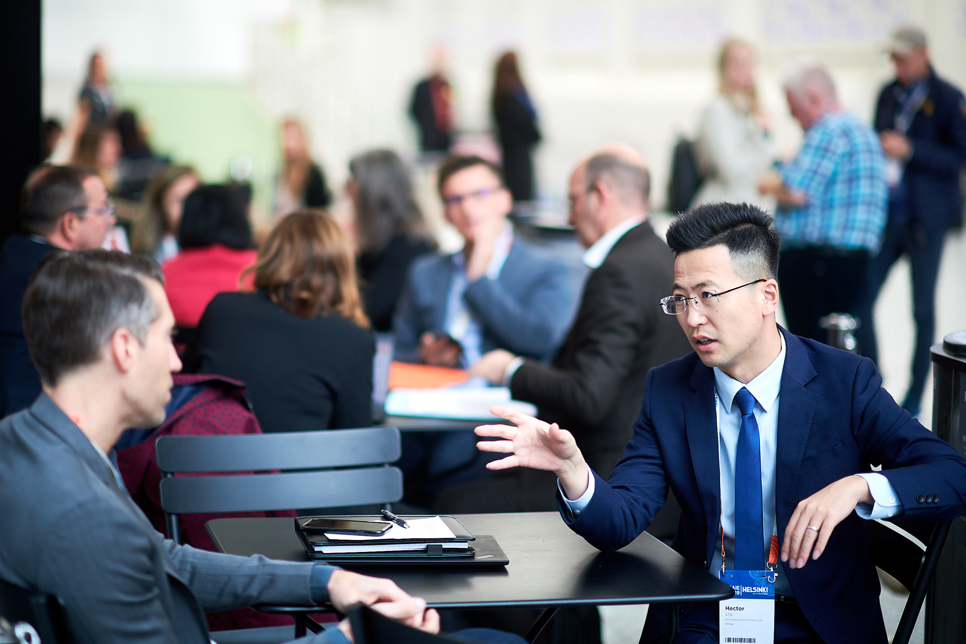 Meeting between business associates.