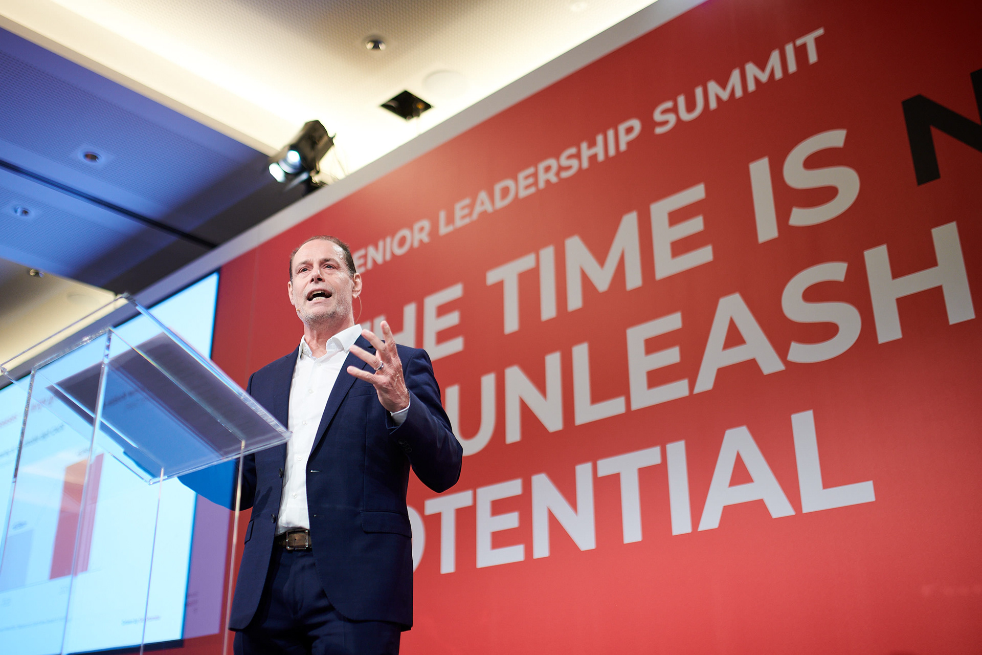 Speaker at one of the sessions.