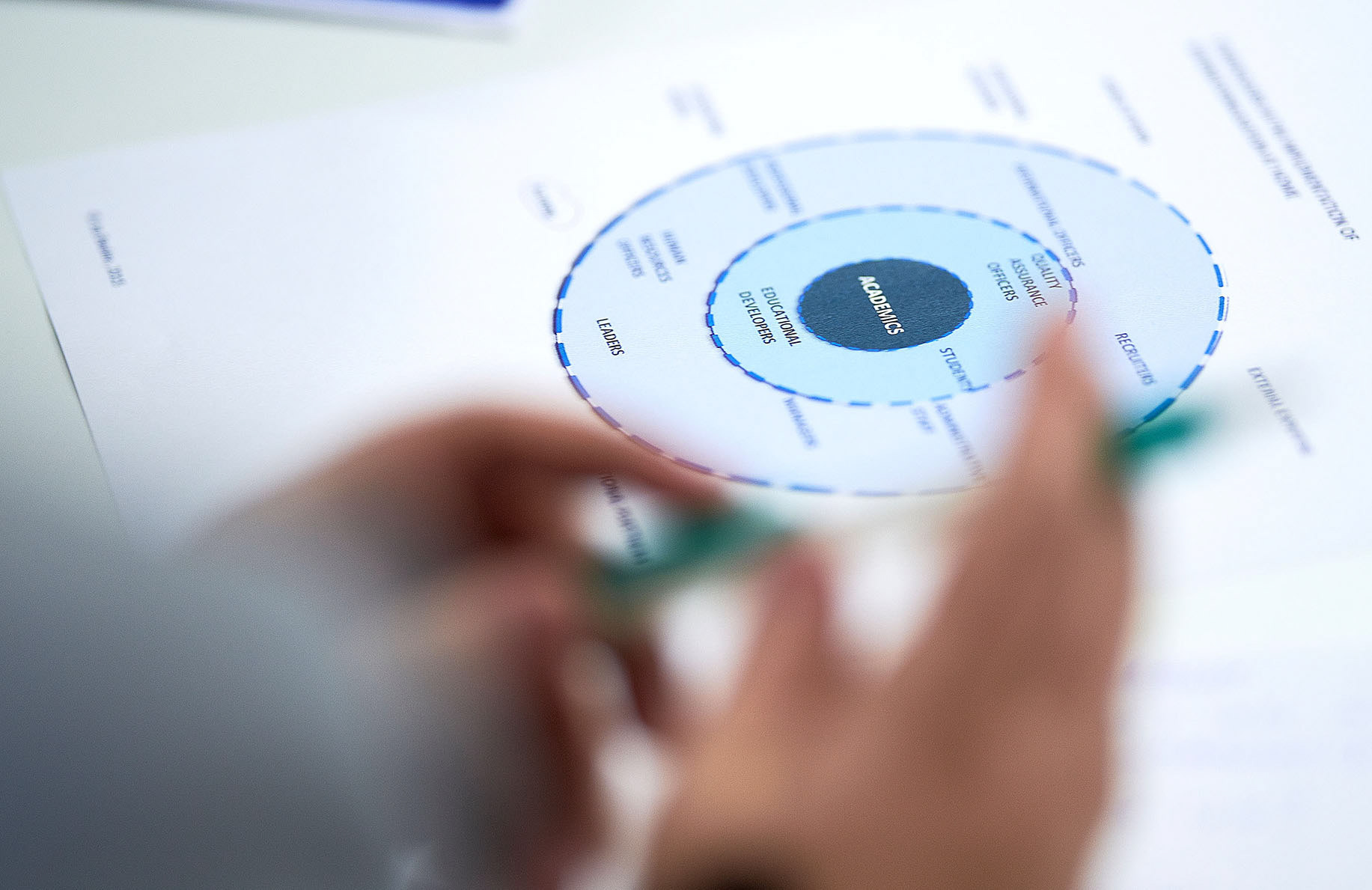 Visitors at a poster session