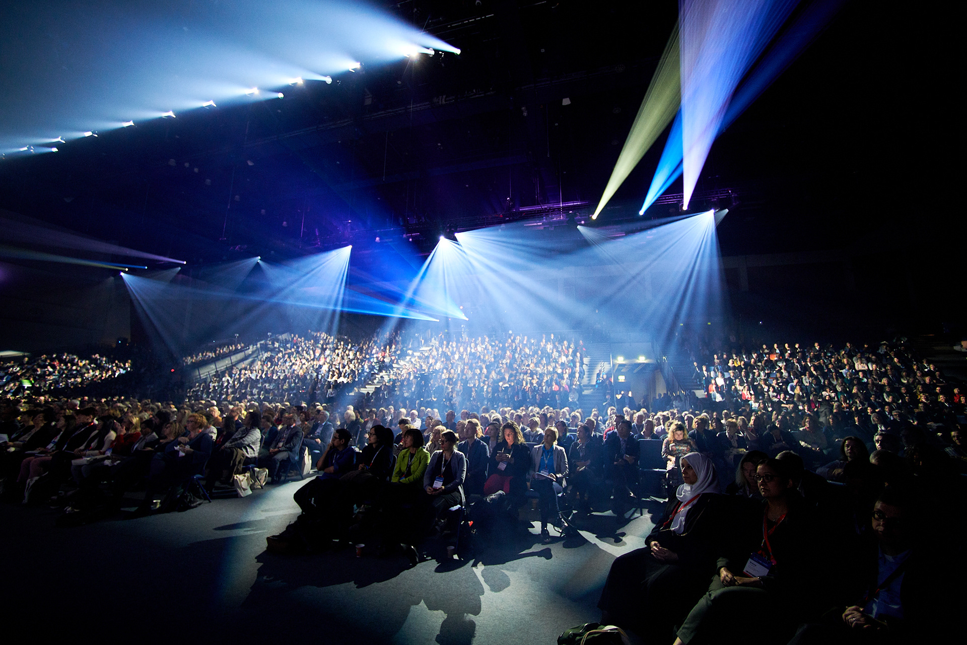 Photographs taken during the opening plenary session.