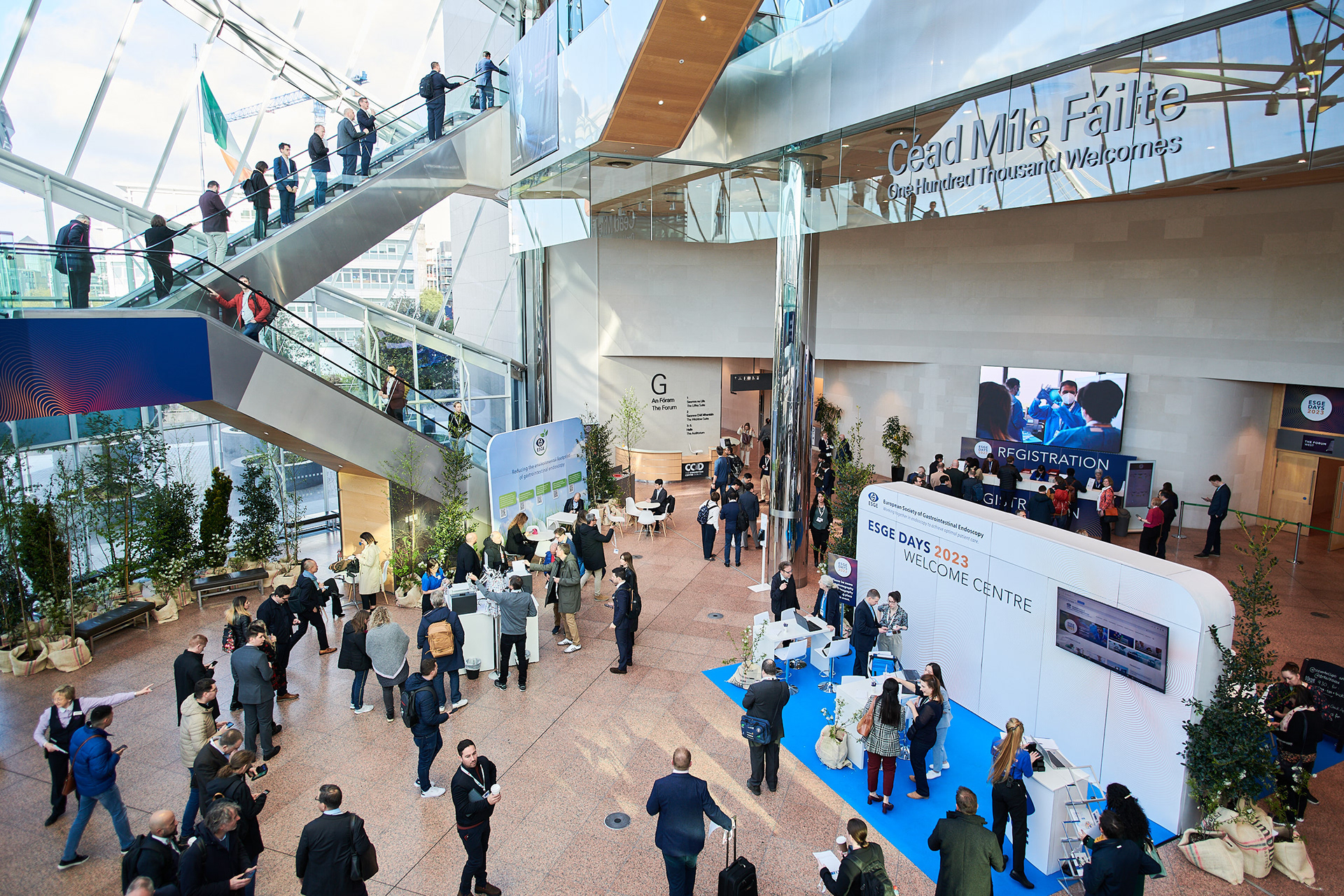 Registration at the Convention Centre Dublin.