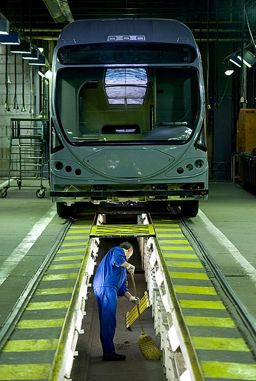 Manufacturer of heavy-duty transit buses.