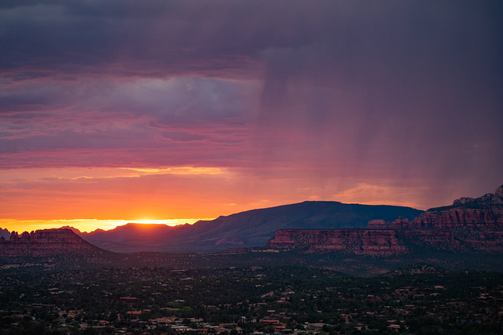 From Sedona Airport scenic lookout, looking south