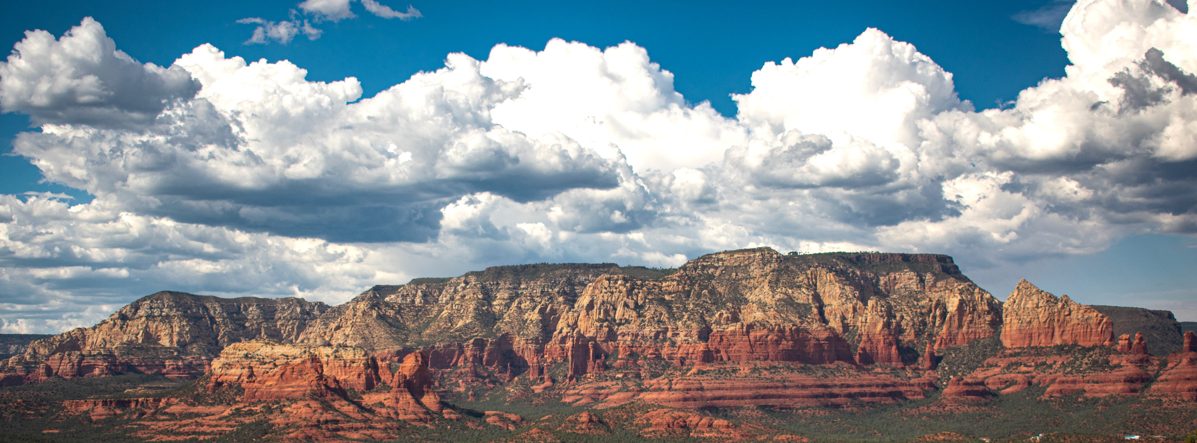 From Sedona Airport scenic lookout, looking towards Boynton Canyon