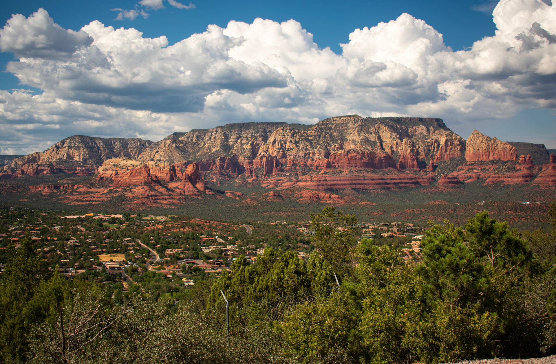 From Sedona Airport scenic lookout, looking towards Boynton Canyon