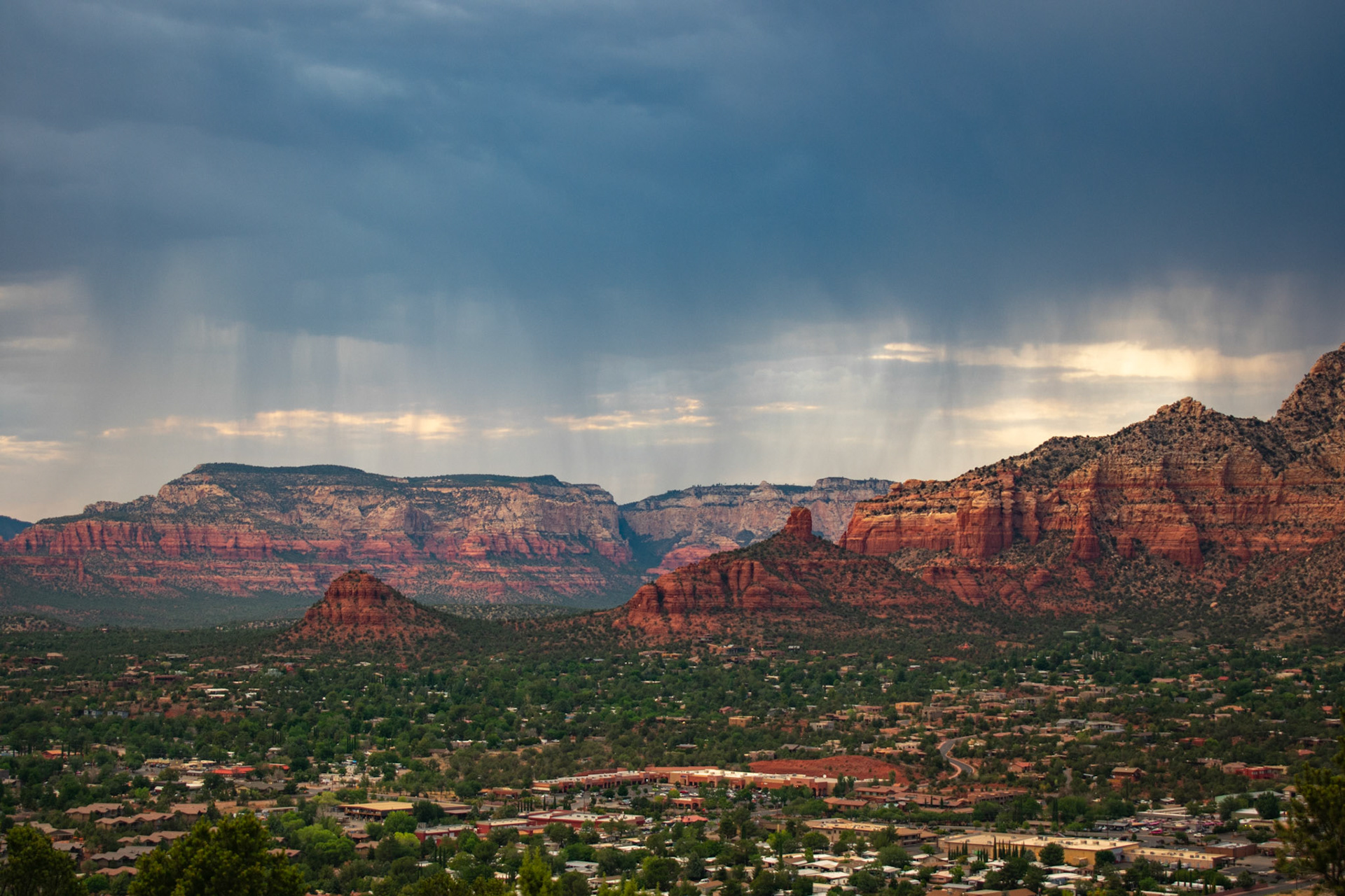 From Sedona Airport scenic lookout, looking towards Boynton Canyon