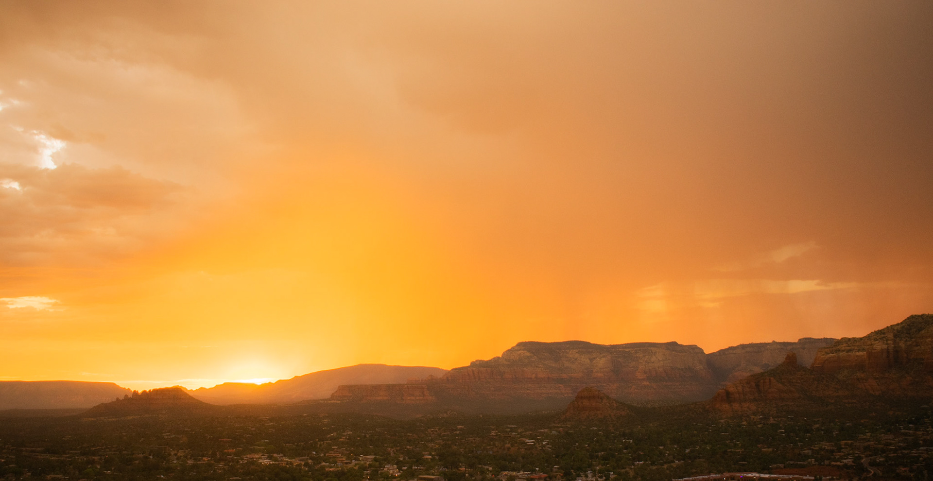 From Sedona Airport scenic lookout, looking south
