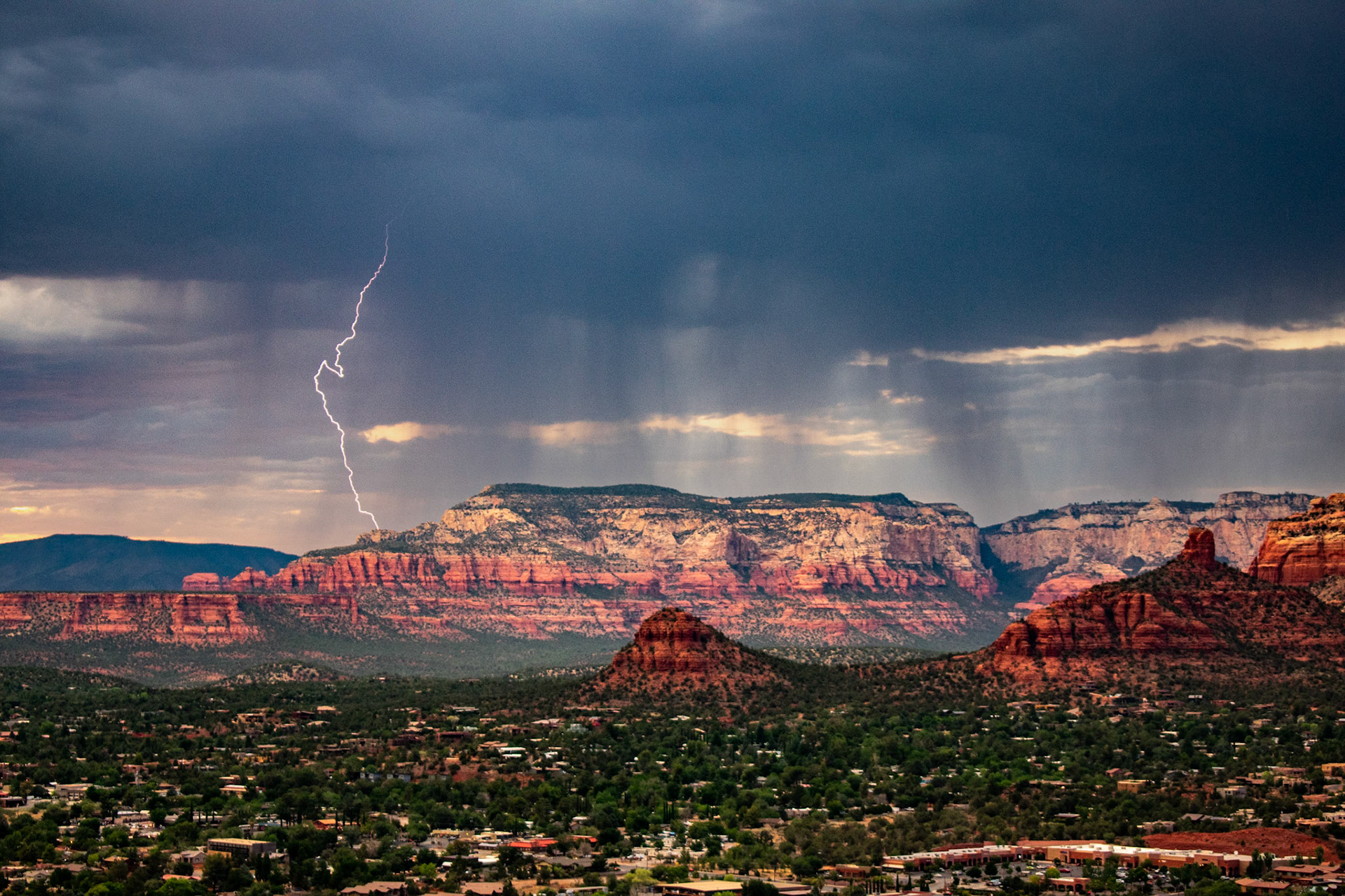 From Sedona Airport scenic lookout, looking towards Boynton Canyon