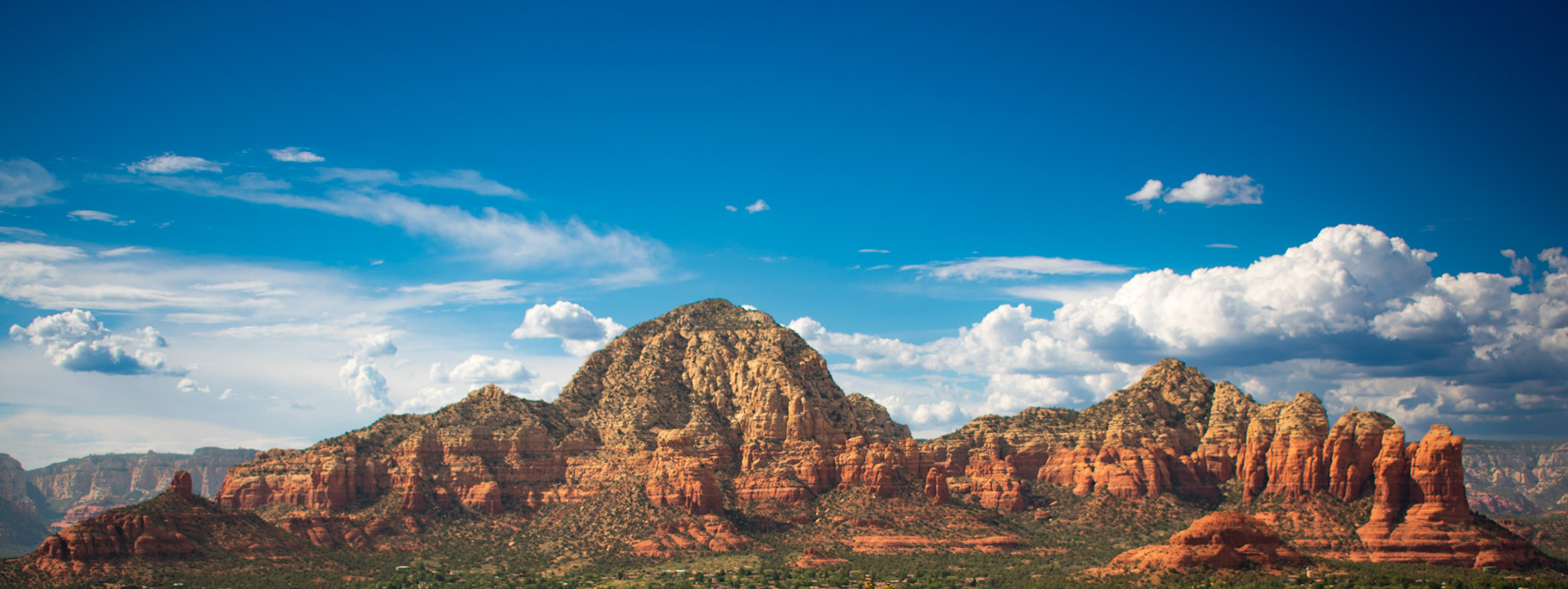 From Sedona Airport scenic lookout, looking towards Boynton Canyon