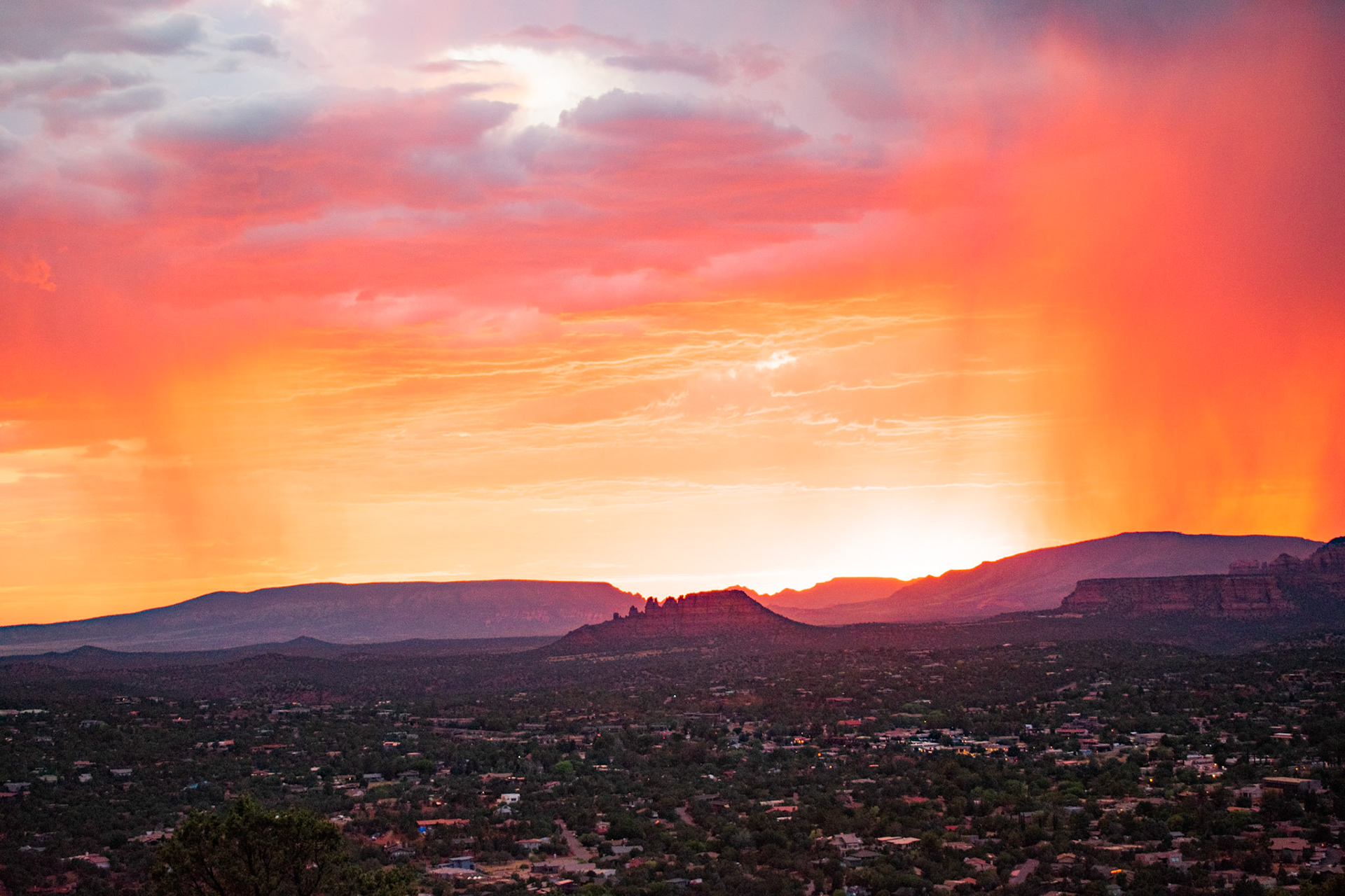 From Sedona Airport scenic lookout, looking south