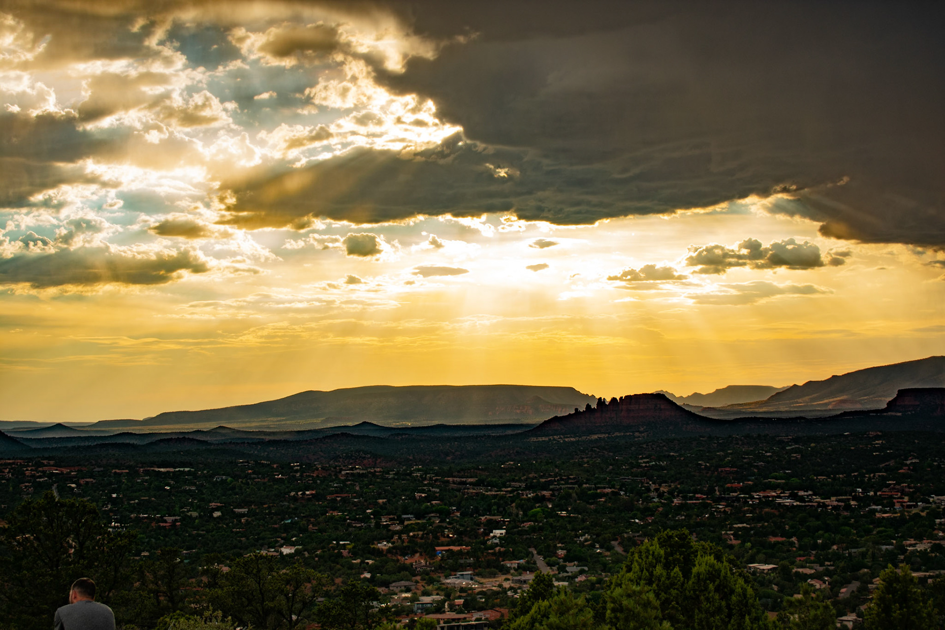From Sedona Airport scenic lookout, looking south