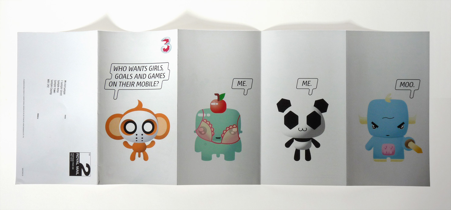Three Mobile DM – illustration and design