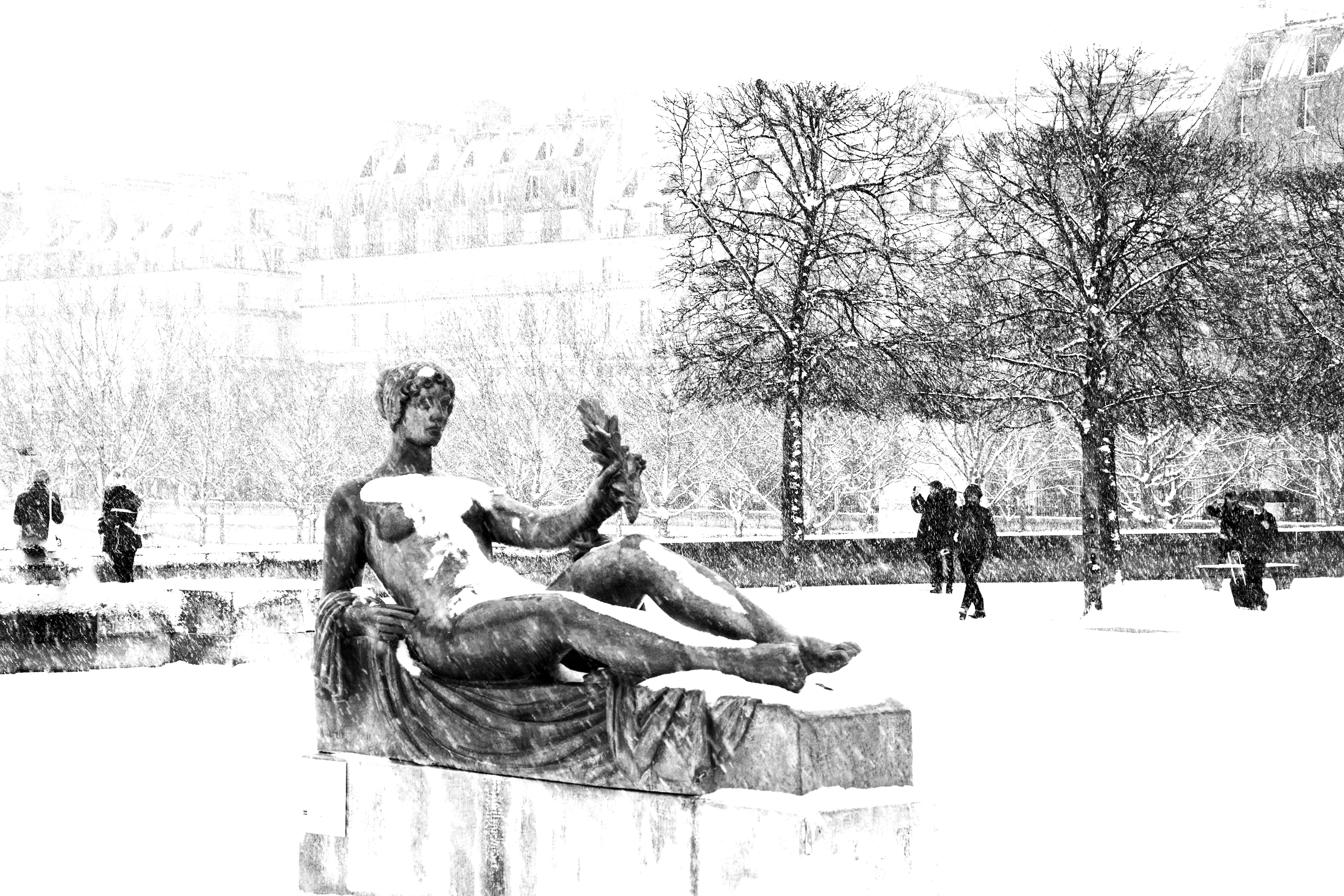Jour de neige - Les Tuileries
