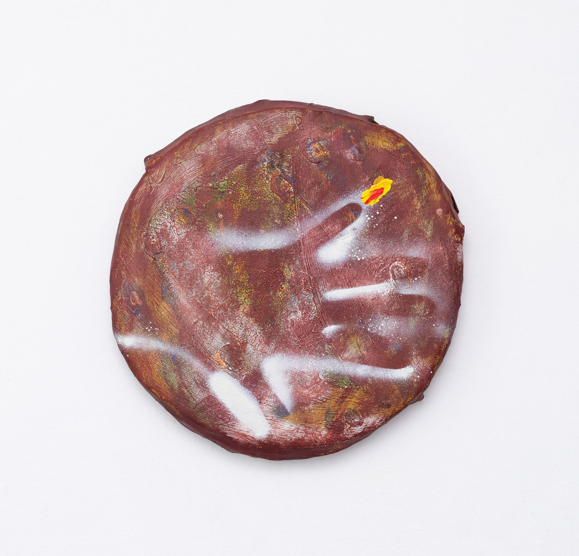 6 of 16 - (2023-2024) - various paint. chalk and ink on semi-solid board - 25 x 24 cm