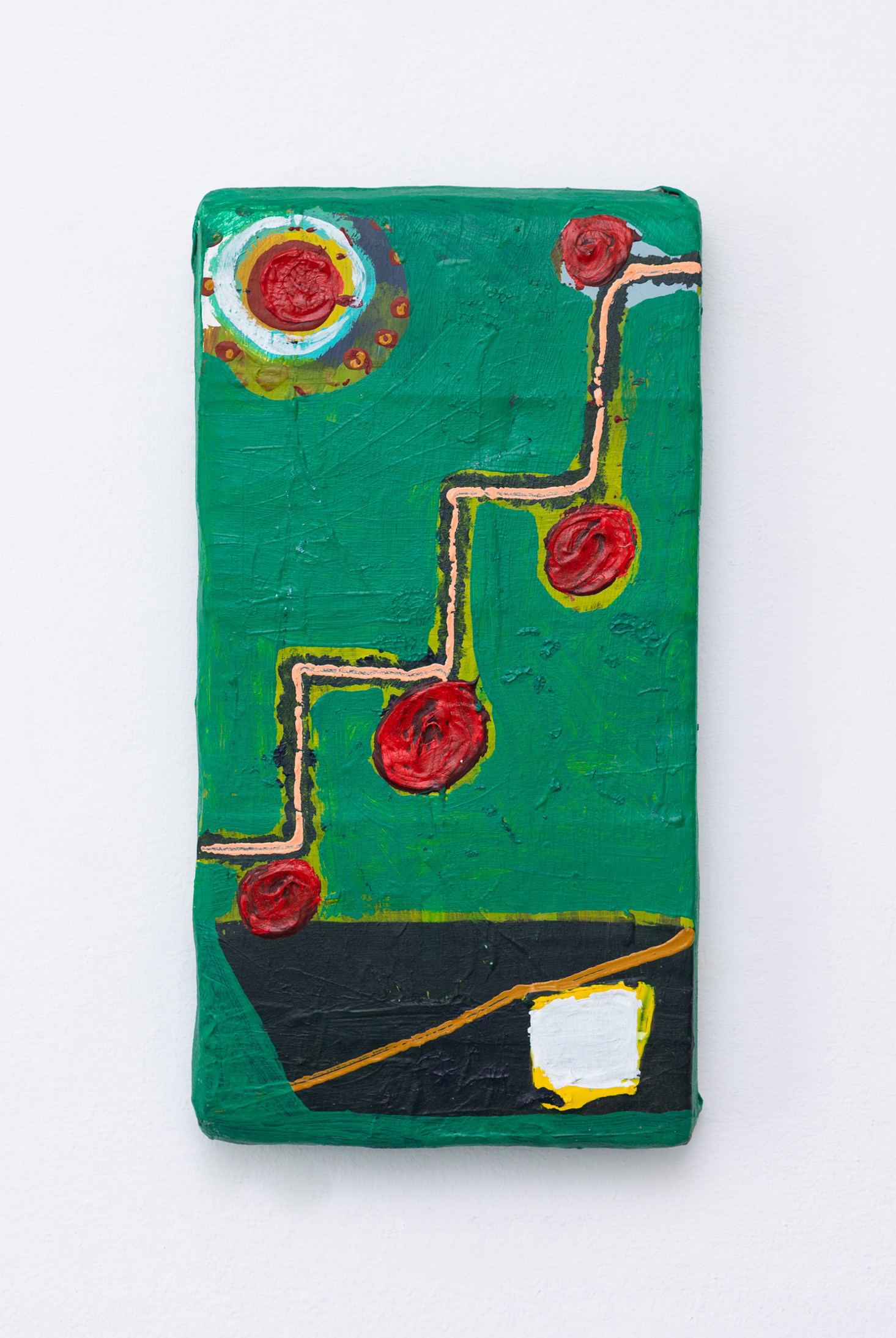 8 of 16 - (2023-2024) - various paint and ink on semi-solid board - 30 x 17cm