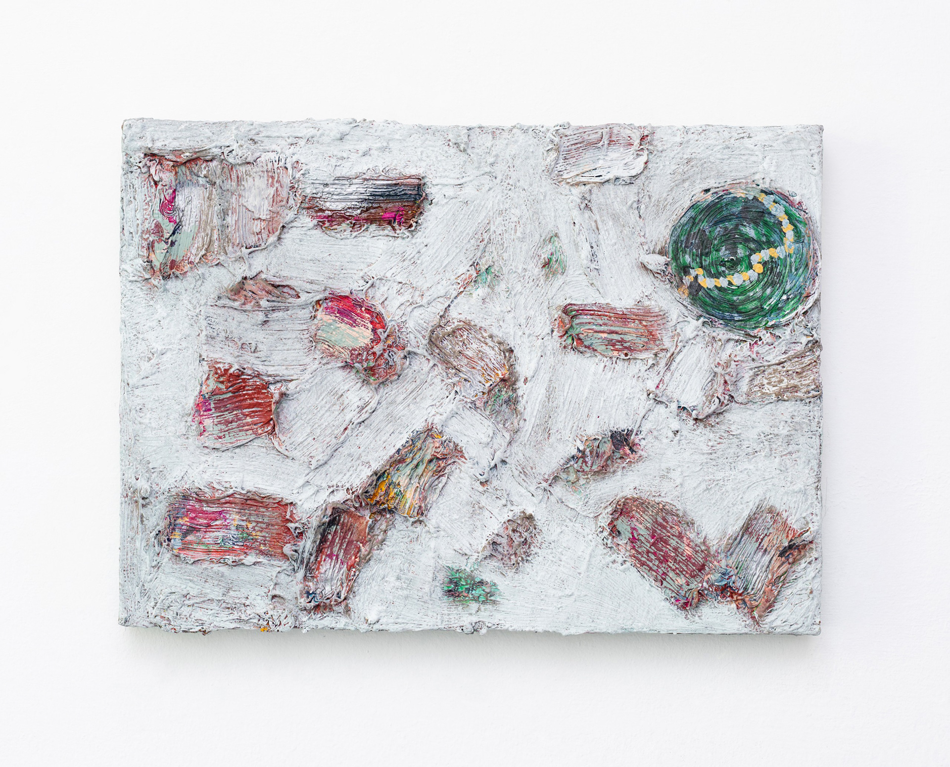 November 2019 to July 2024 - (2019 - 2024) - various paint and chalk on canvas - 33 x 43 cm