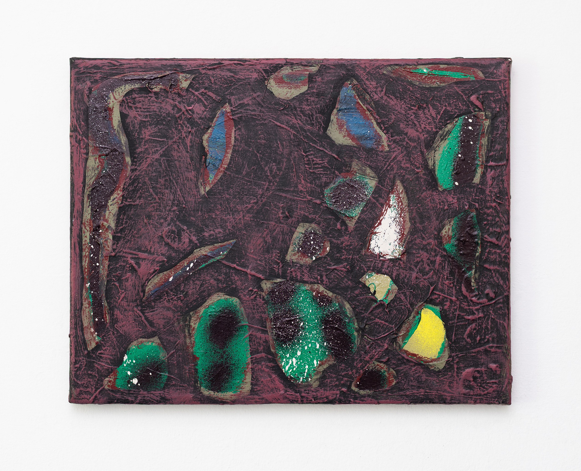 April 2022 to July 2024 - (2022-2024) - various paint, chalk and pastel on canvas- 41 x 51 cm